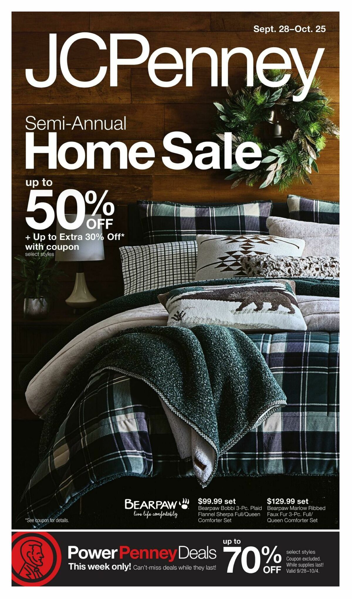 JCPenney Semi-Annual Home Sale Weekly Ad from September 28