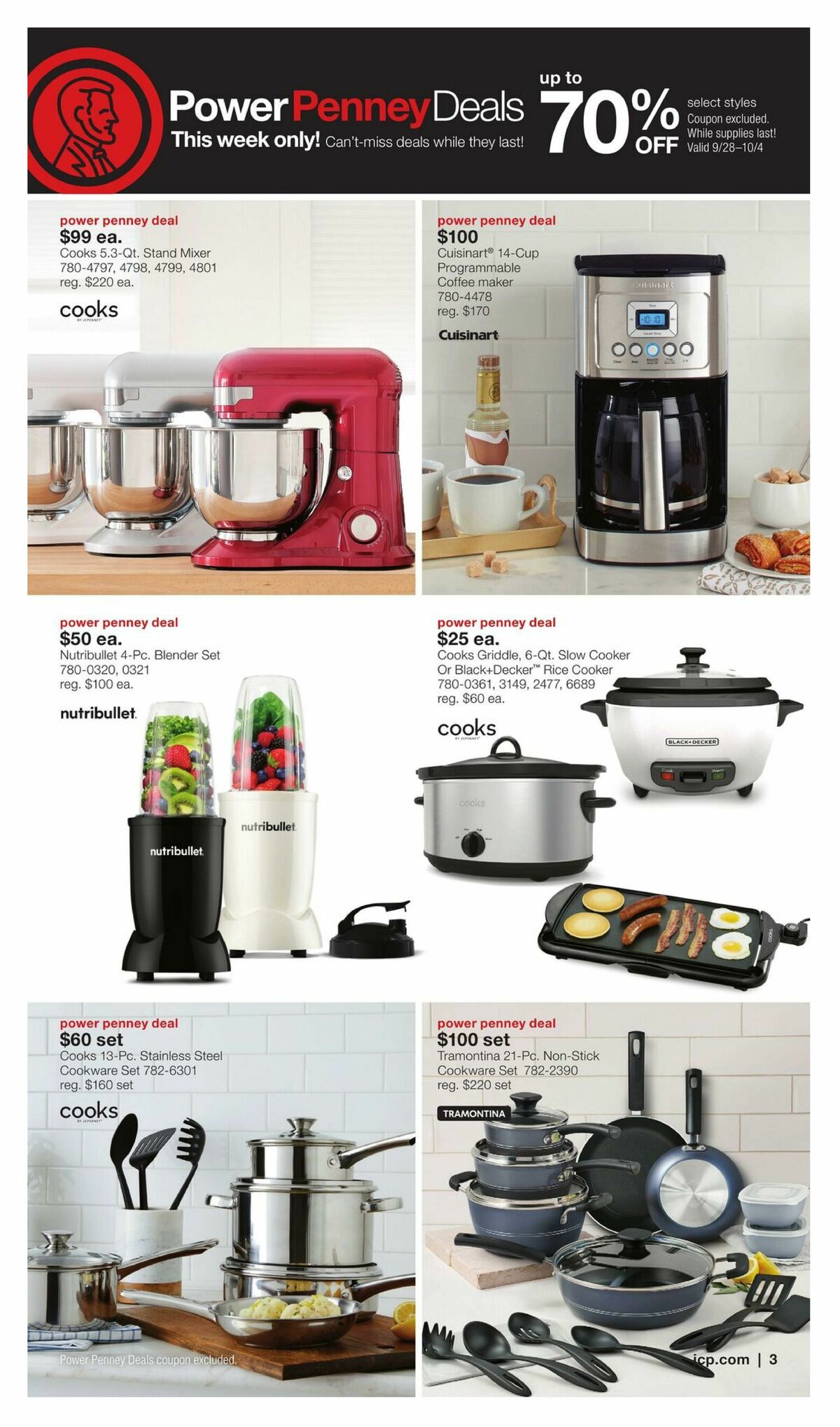 JCPenney Semi-Annual Home Sale Weekly Ad from September 28
