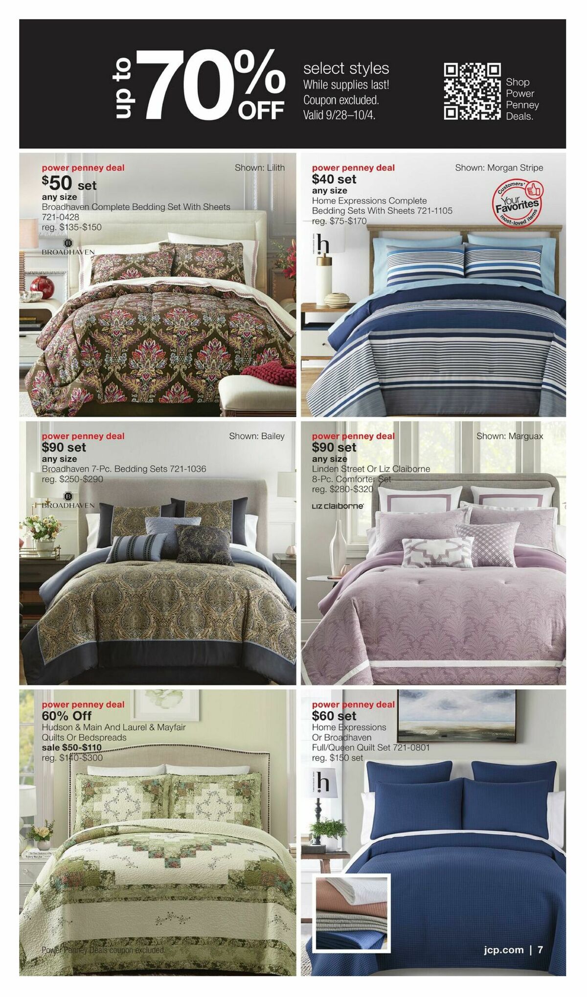 JCPenney Semi-Annual Home Sale Weekly Ad from September 28