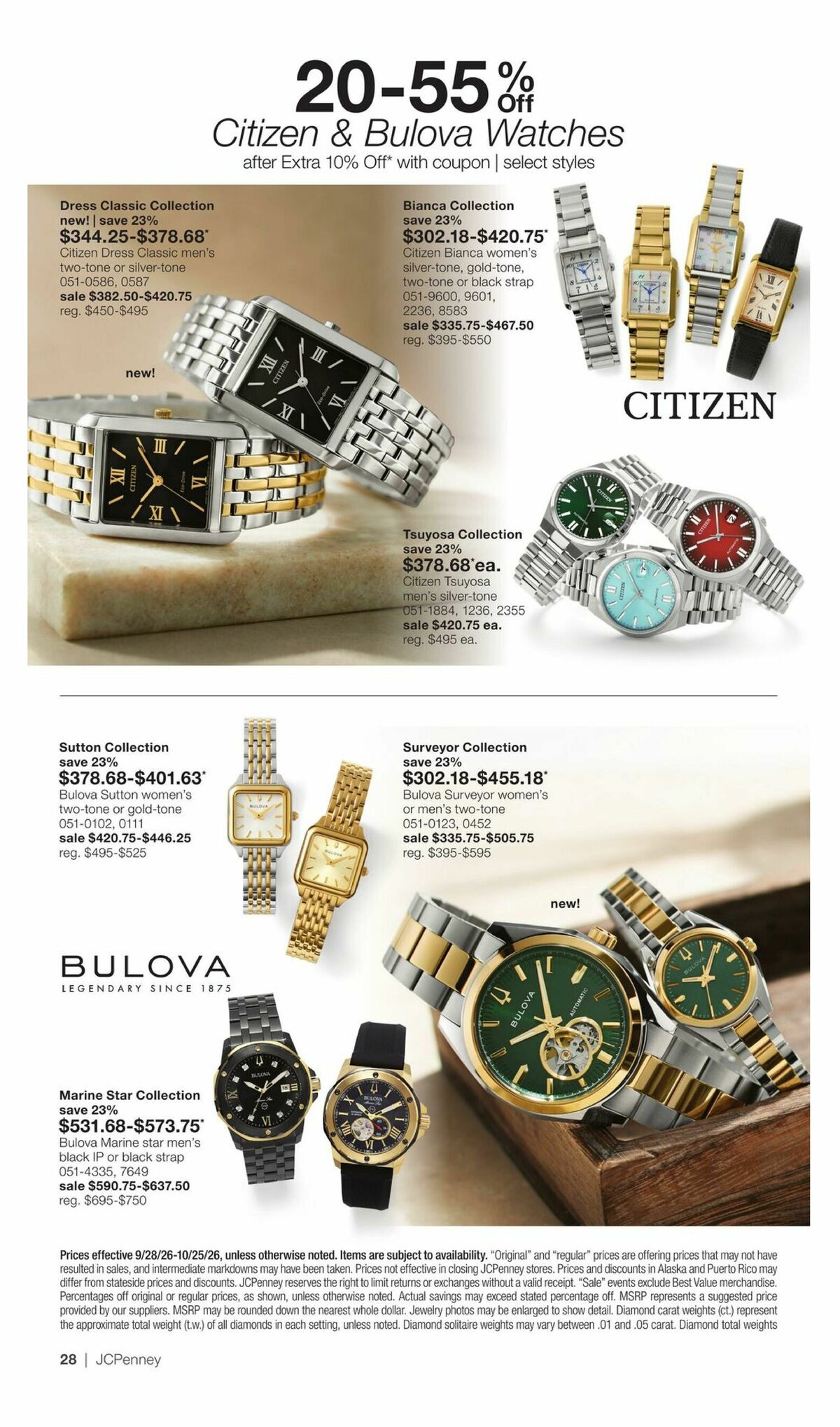 JCPenney Our Biggest Jewelry Sale of the Season Weekly Ad from September 28