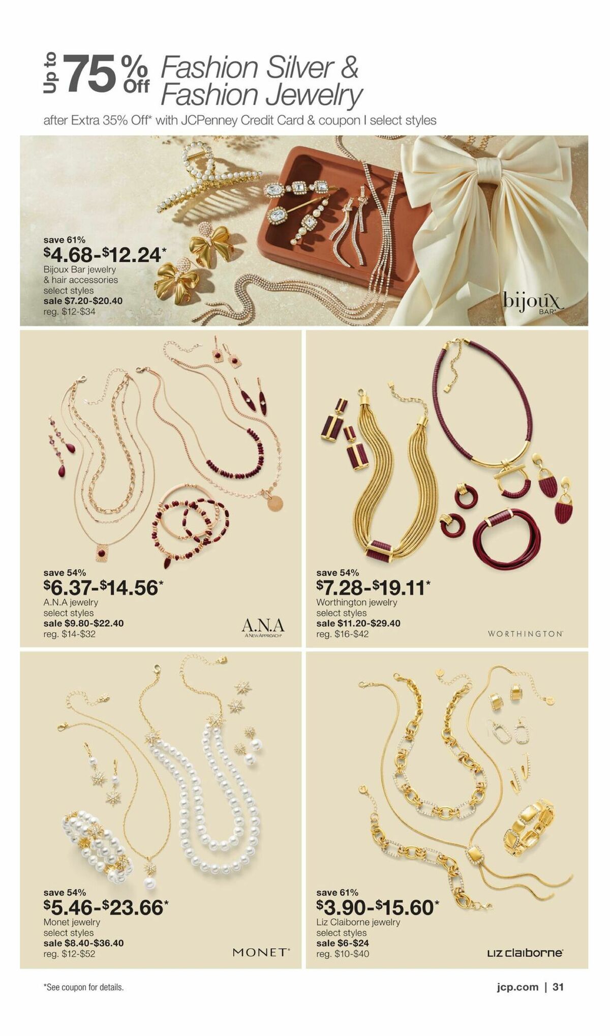 JCPenney Our Biggest Jewelry Sale of the Season Weekly Ad from September 28