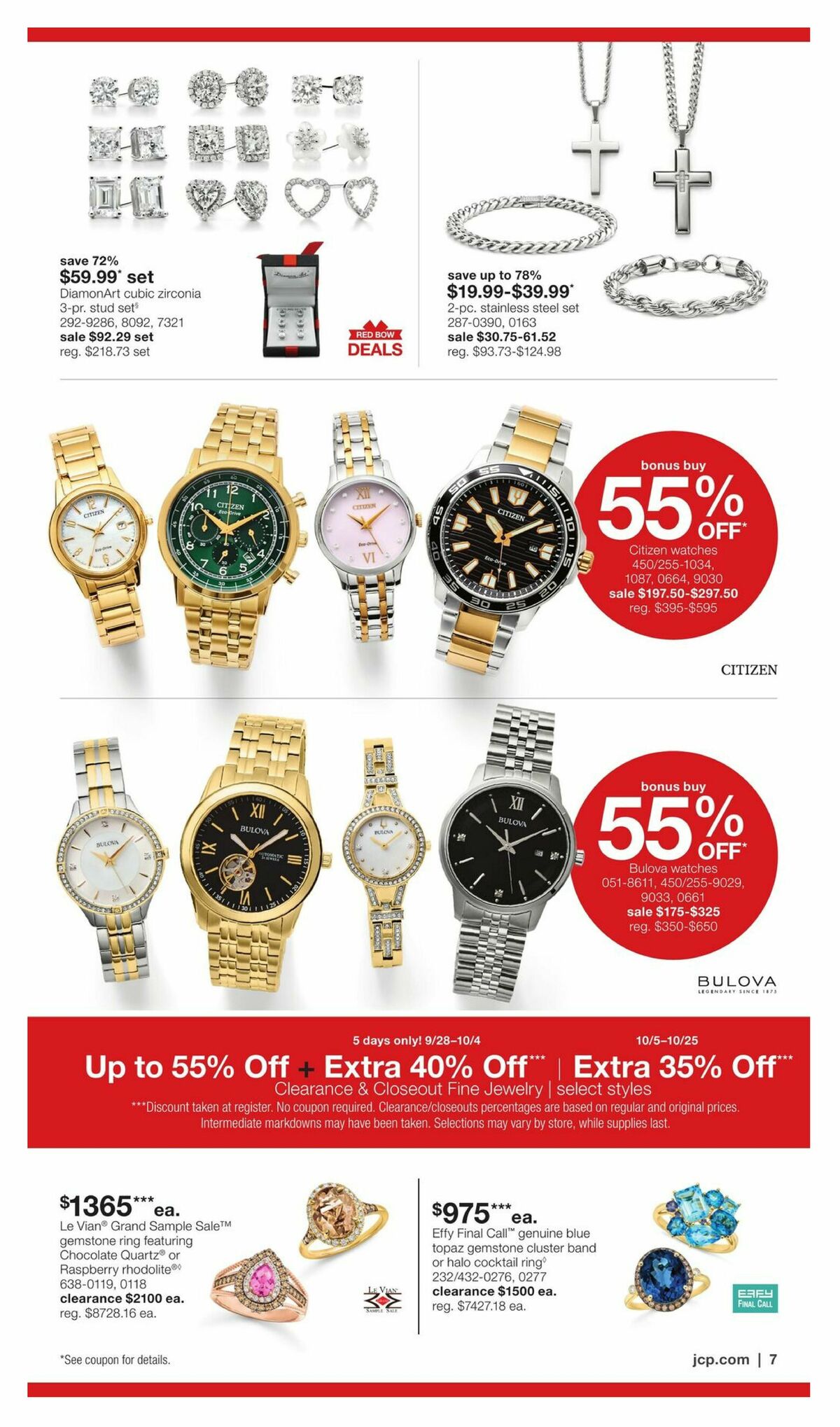 JCPenney Our Biggest Jewelry Sale of the Season Weekly Ad from September 28