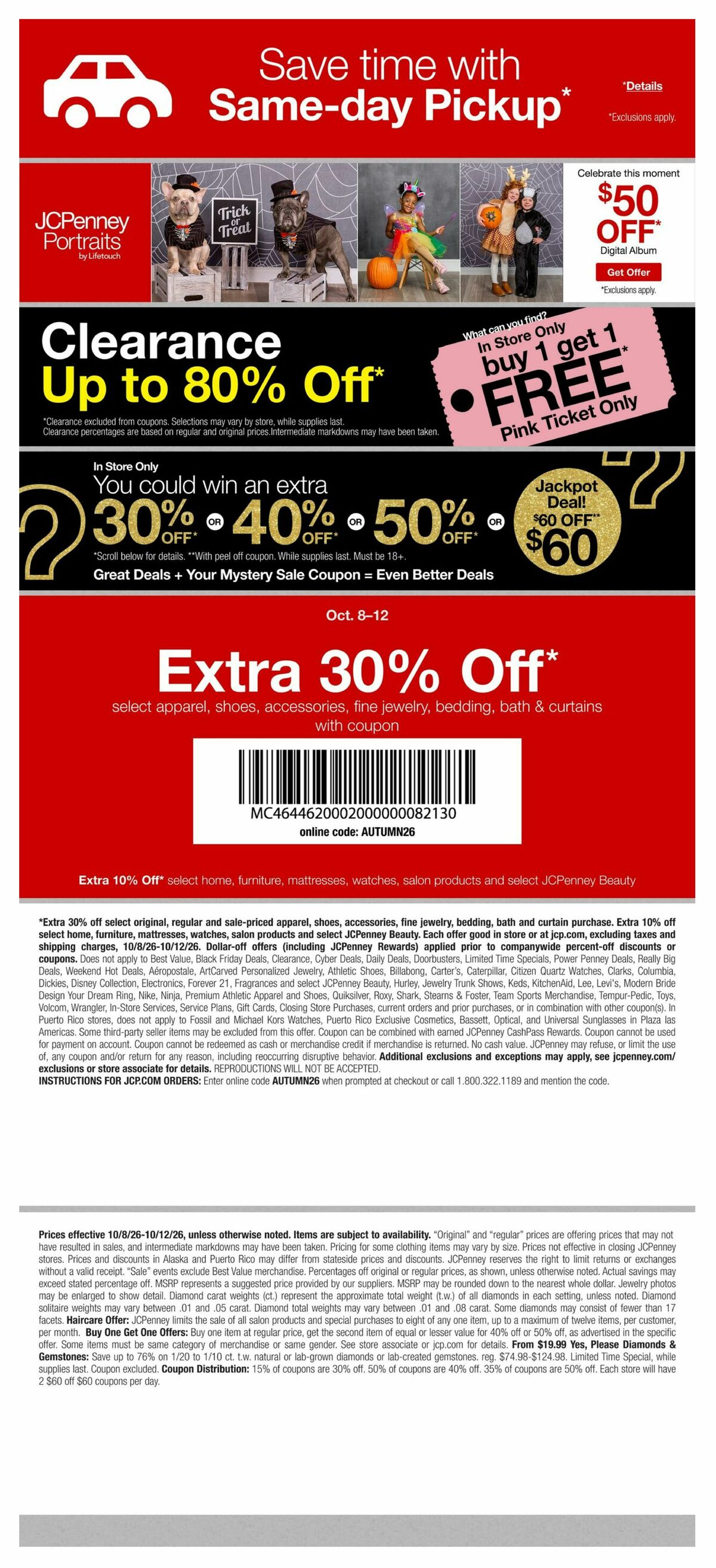 JCPenney Weekly Ad from October 8