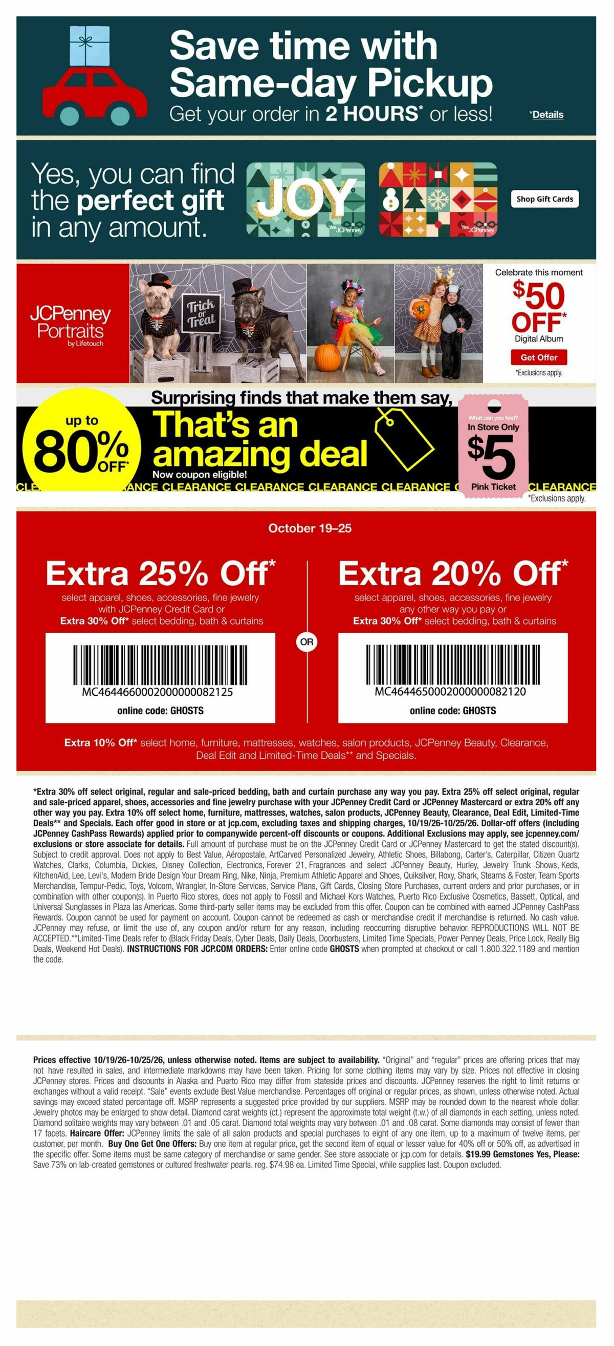 JCPenney Weekly Ad from October 19