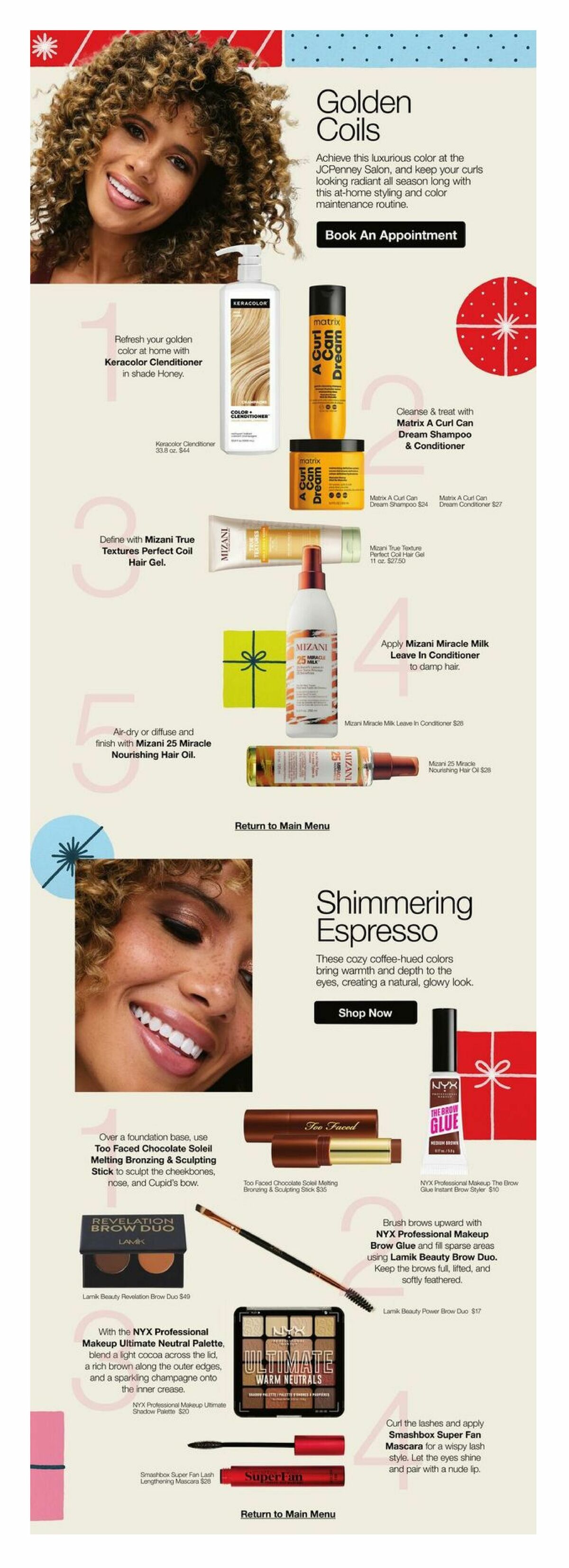 JCPenney Your Holiday Beauty Guide Weekly Ad from October 26