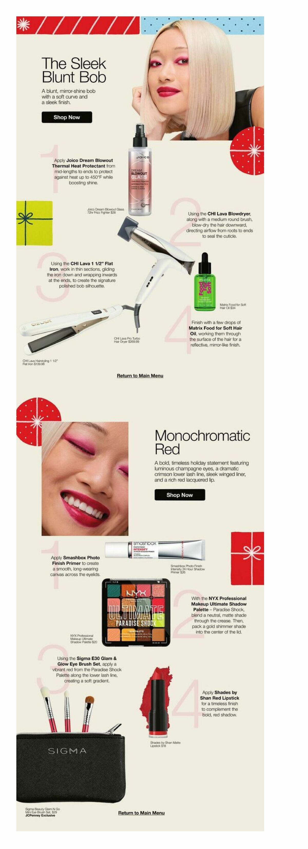 JCPenney Your Holiday Beauty Guide Weekly Ad from October 26