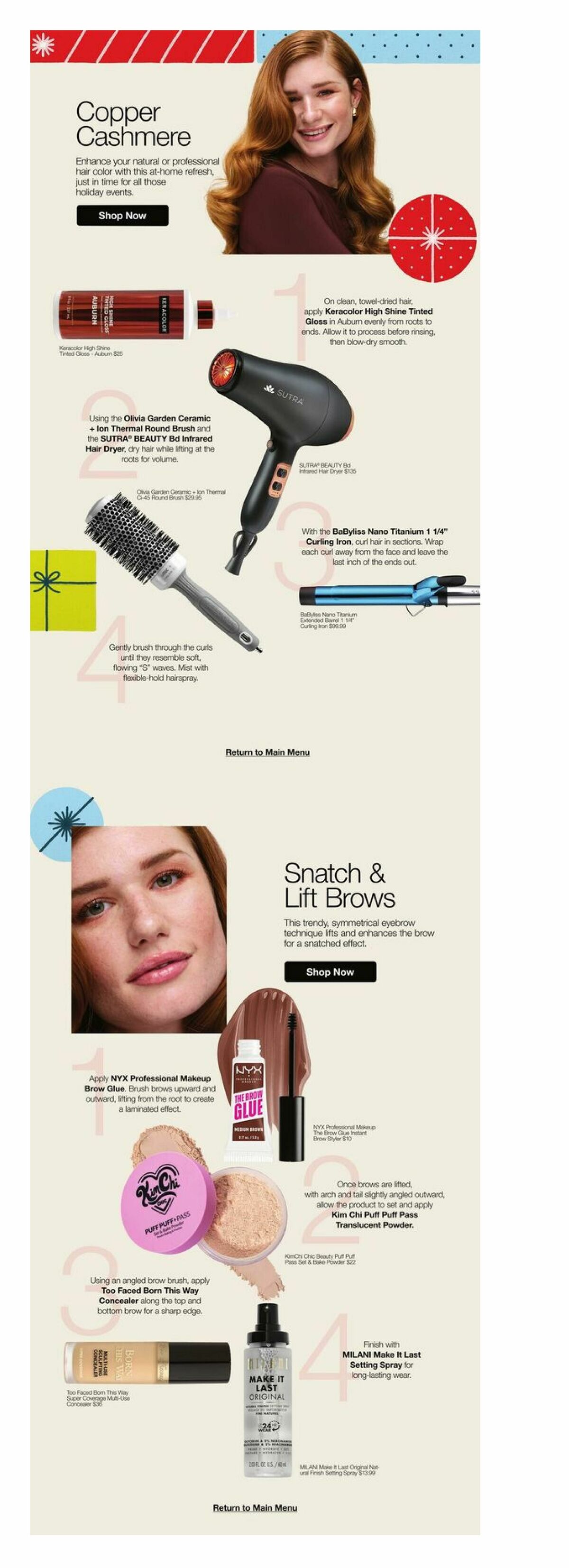 JCPenney Your Holiday Beauty Guide Weekly Ad from October 26