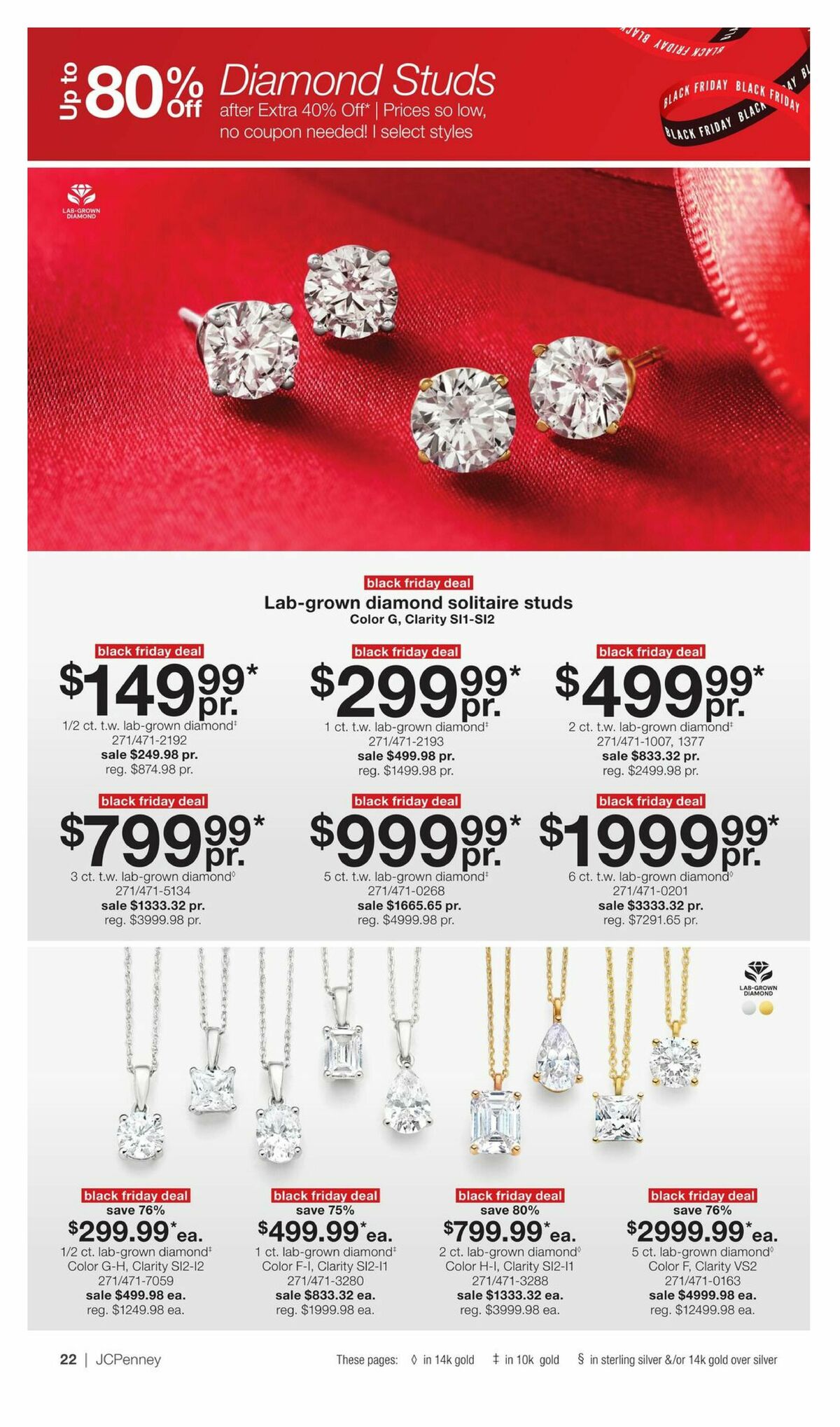 JCPenney Black Friday Early Access Jewelry Deals Weekly Ad from October 26