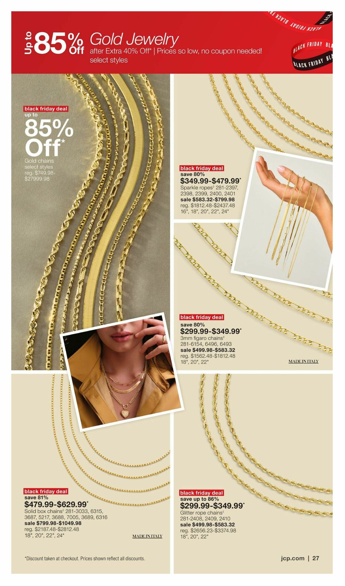 JCPenney Black Friday Early Access Jewelry Deals Weekly Ad from October 26