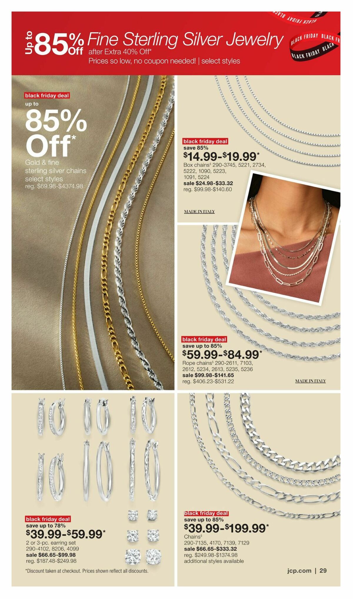 JCPenney Black Friday Early Access Jewelry Deals Weekly Ad from October 26