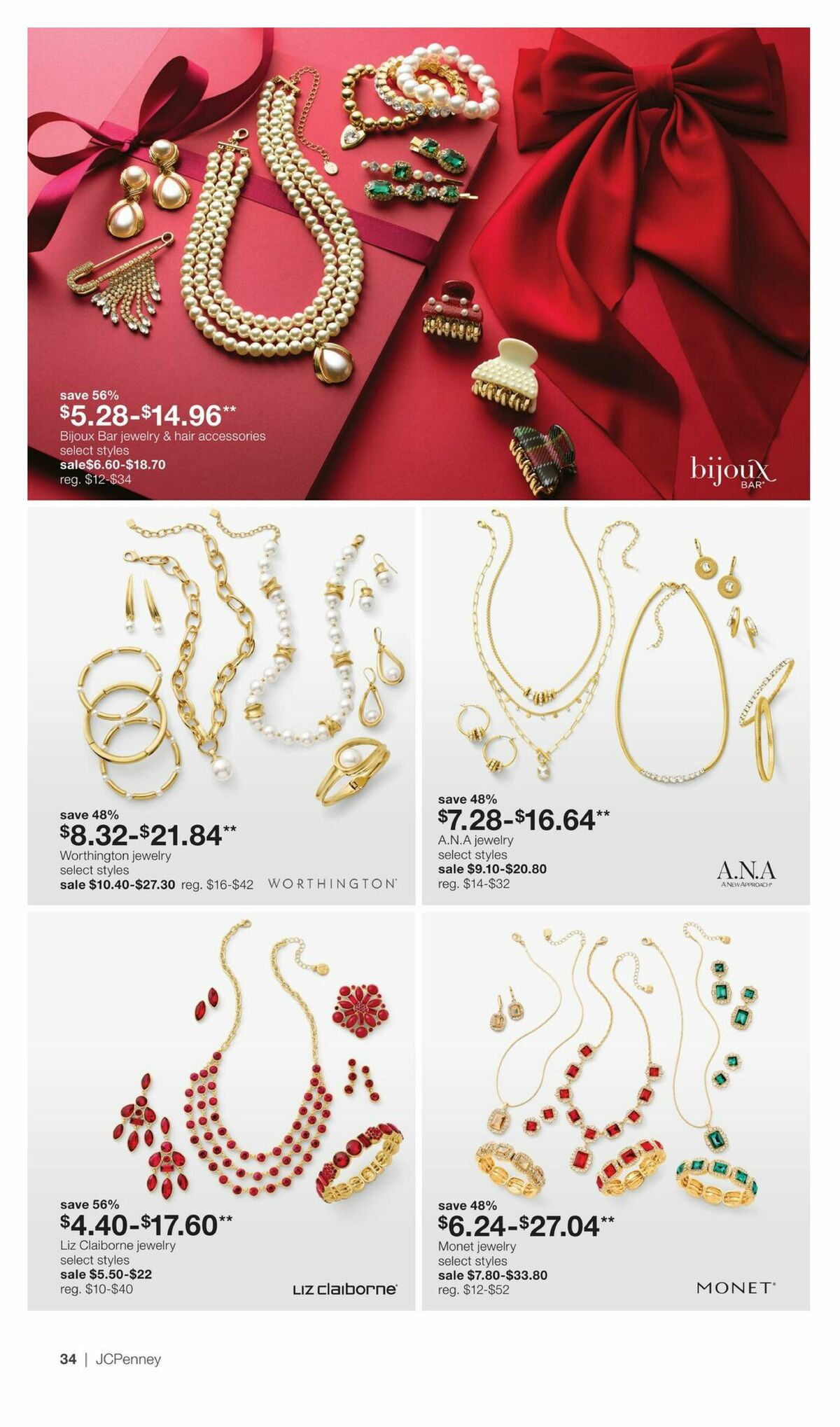 JCPenney Black Friday Early Access Jewelry Deals Weekly Ad from October 26