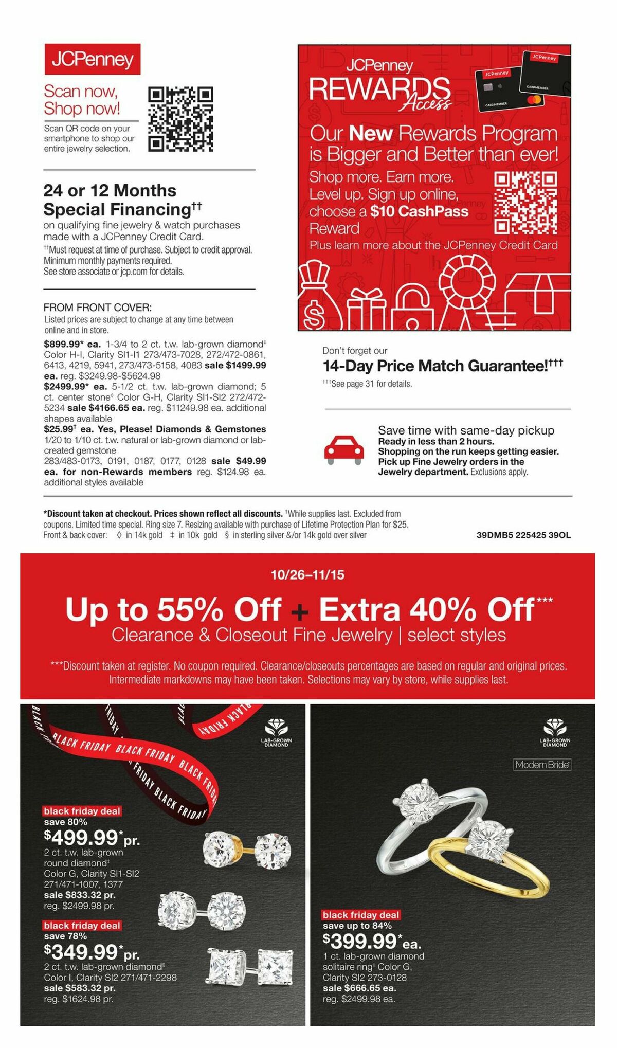 JCPenney Black Friday Early Access Jewelry Deals Weekly Ad from October 26