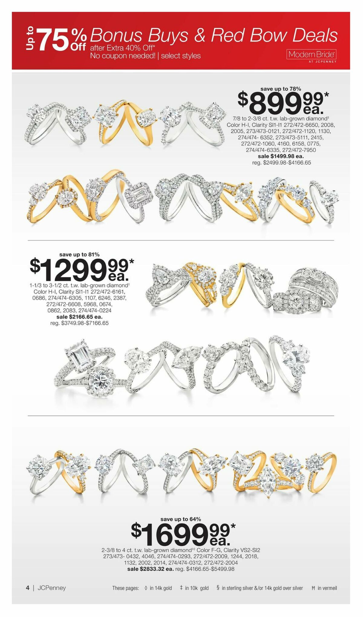 JCPenney Black Friday Early Access Jewelry Deals Weekly Ad from October 26