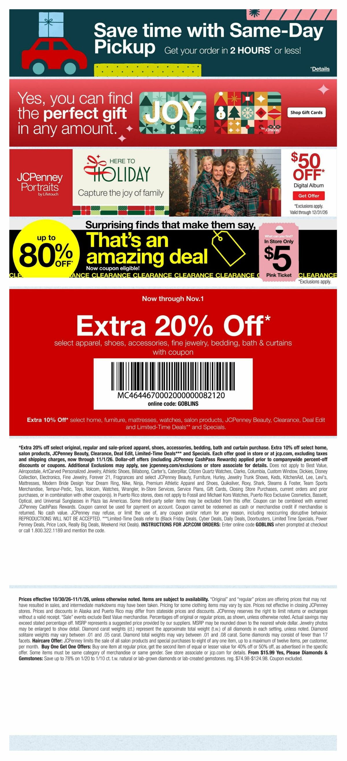JCPenney Weekly Ad from October 30