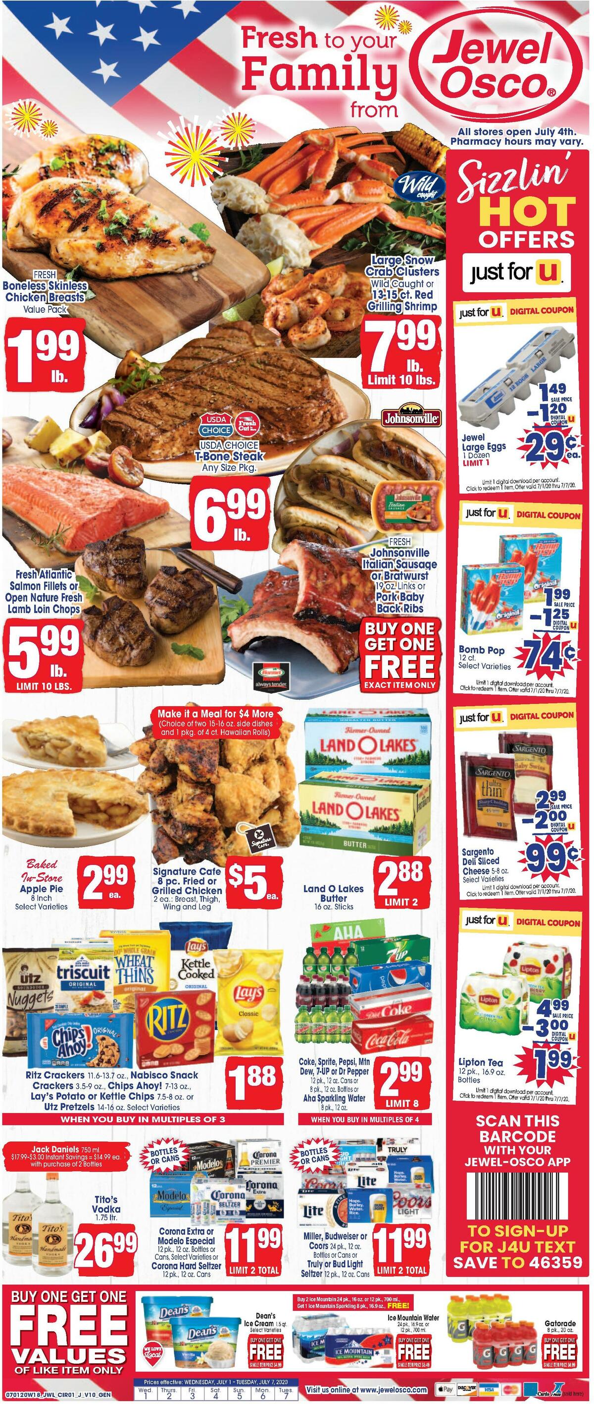 Jewel Osco Weekly Ad from July 1