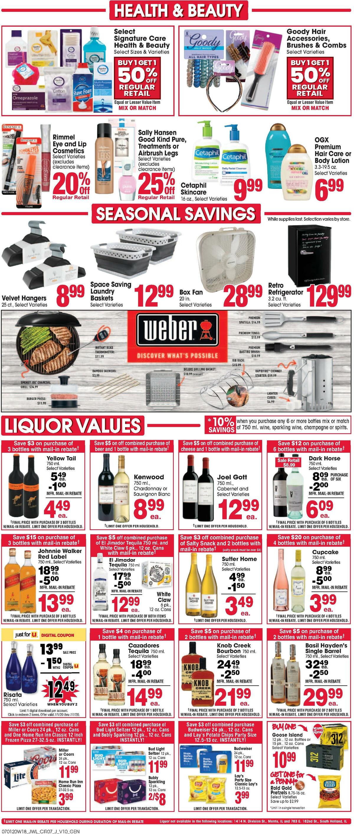 Jewel Osco Weekly Ad from July 1