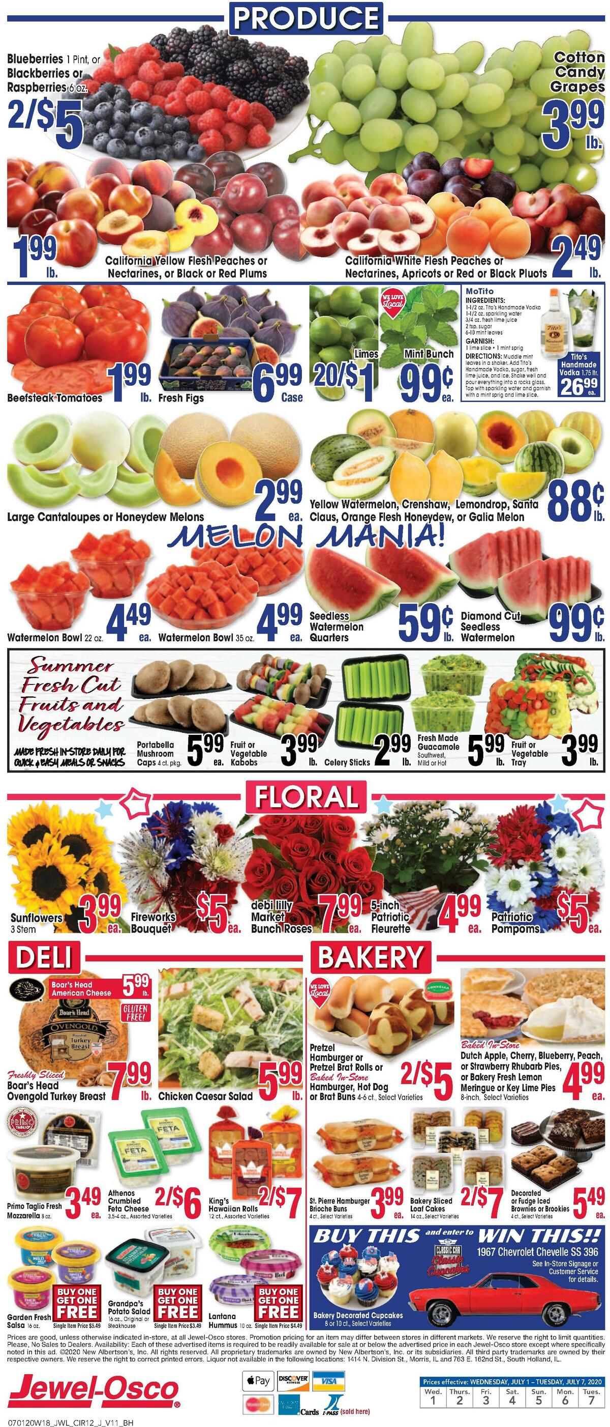 Jewel Osco Weekly Ad from July 1