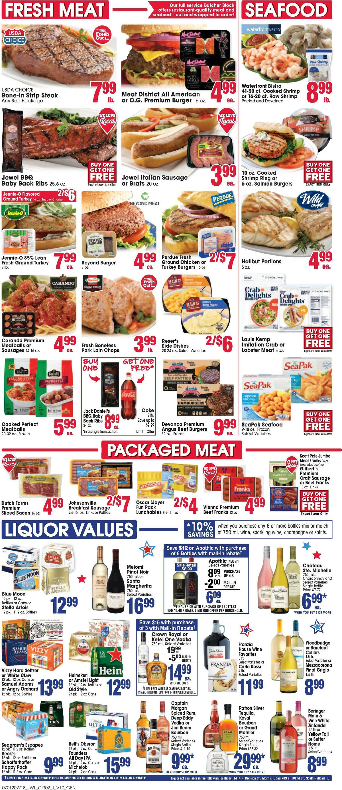 Jewel Osco Weekly Ad from July 1