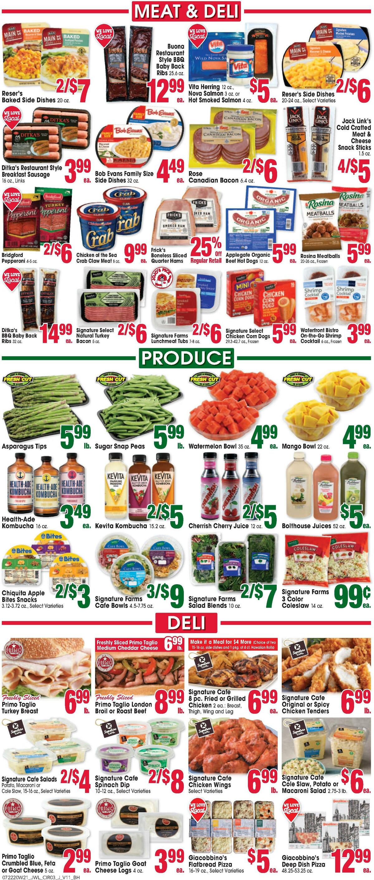 Jewel Osco Weekly Ad from July 22