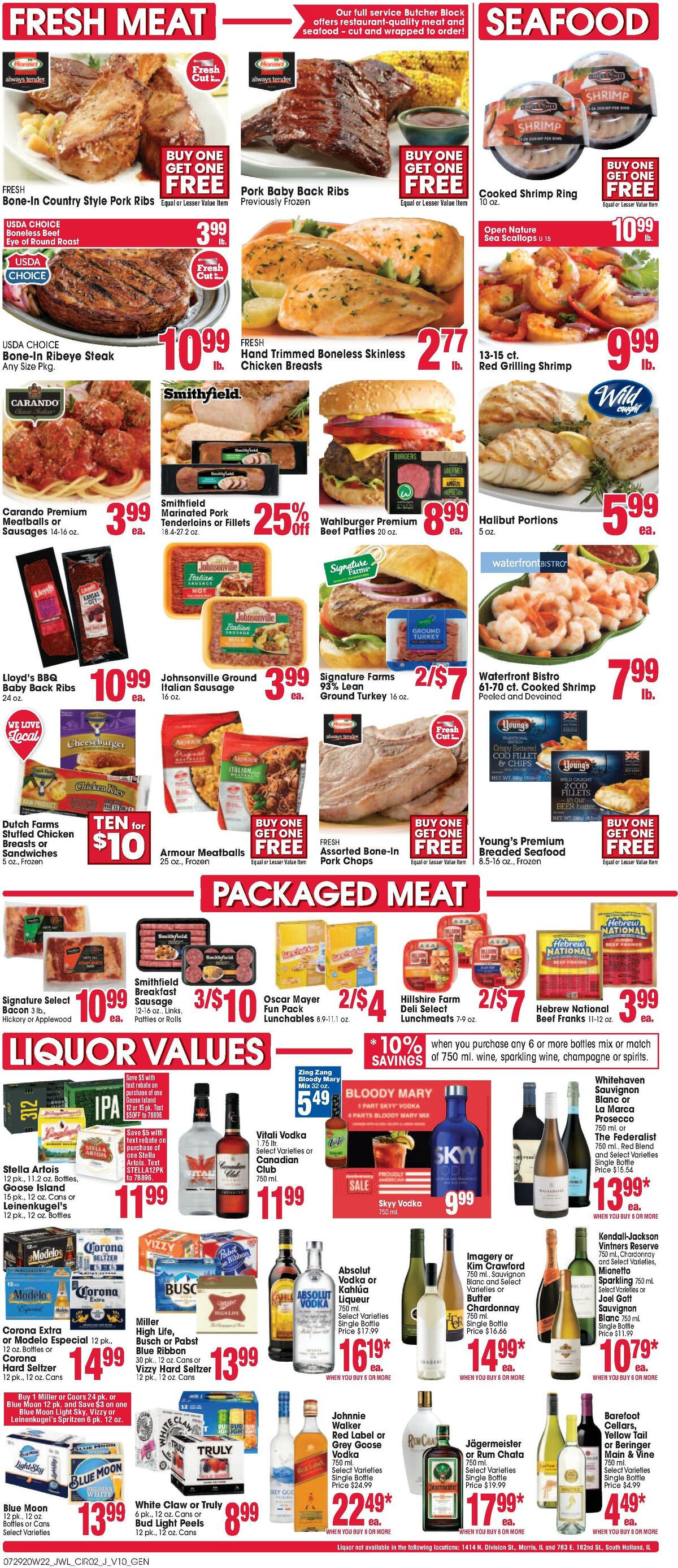 Jewel Osco Weekly Ad from July 29