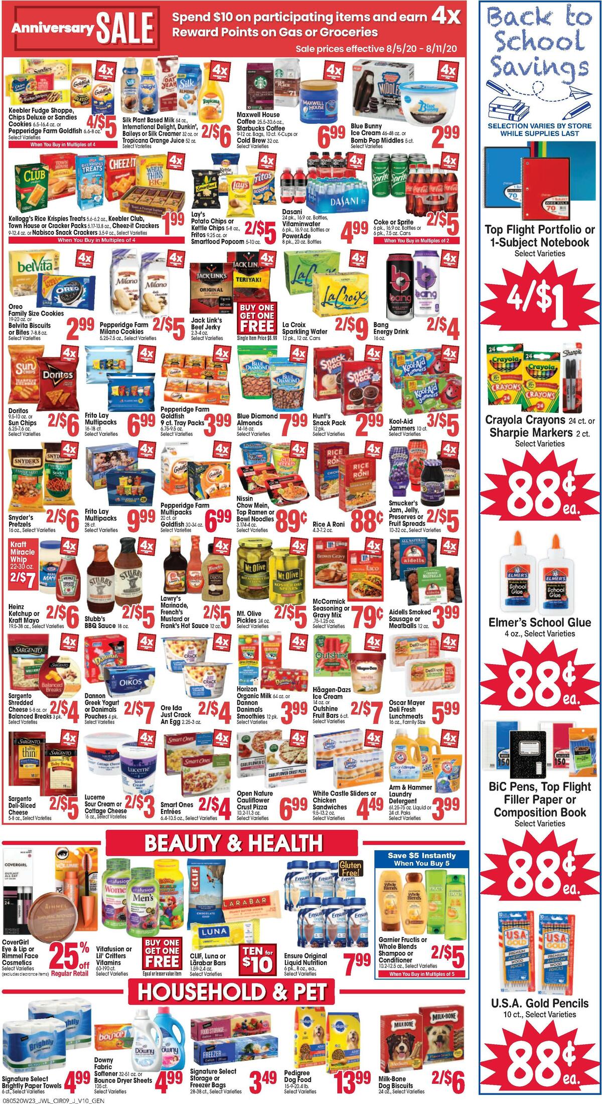 Jewel Osco Weekly Ad from August 5