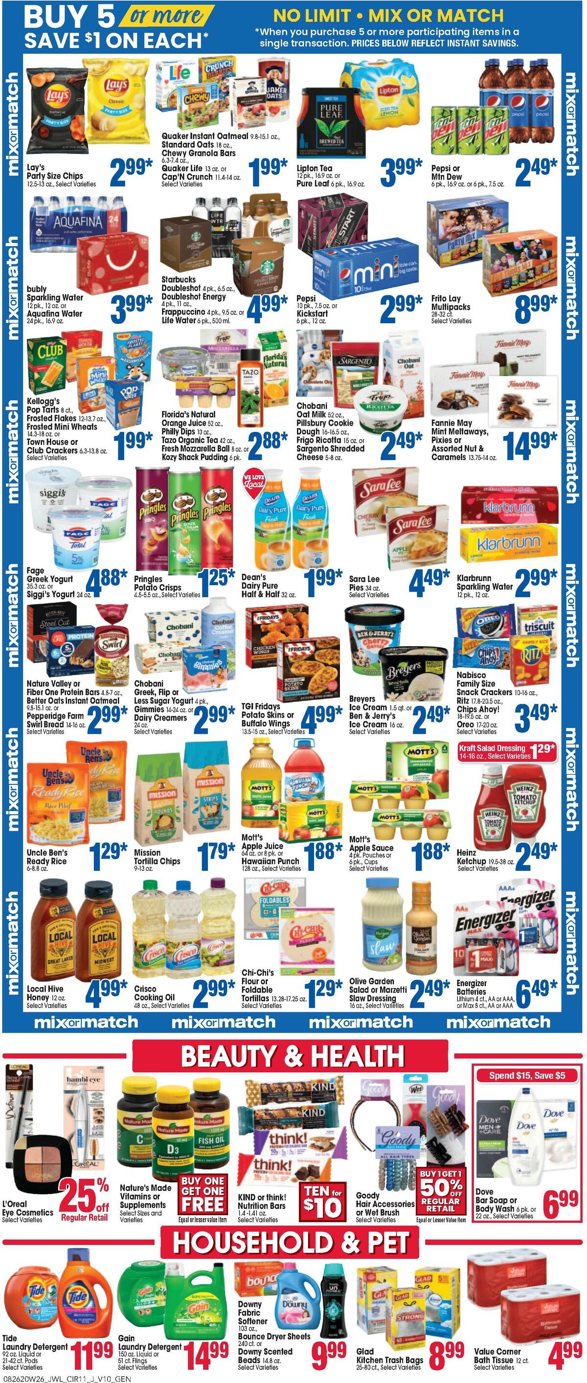 Jewel Osco Weekly Ad from August 26
