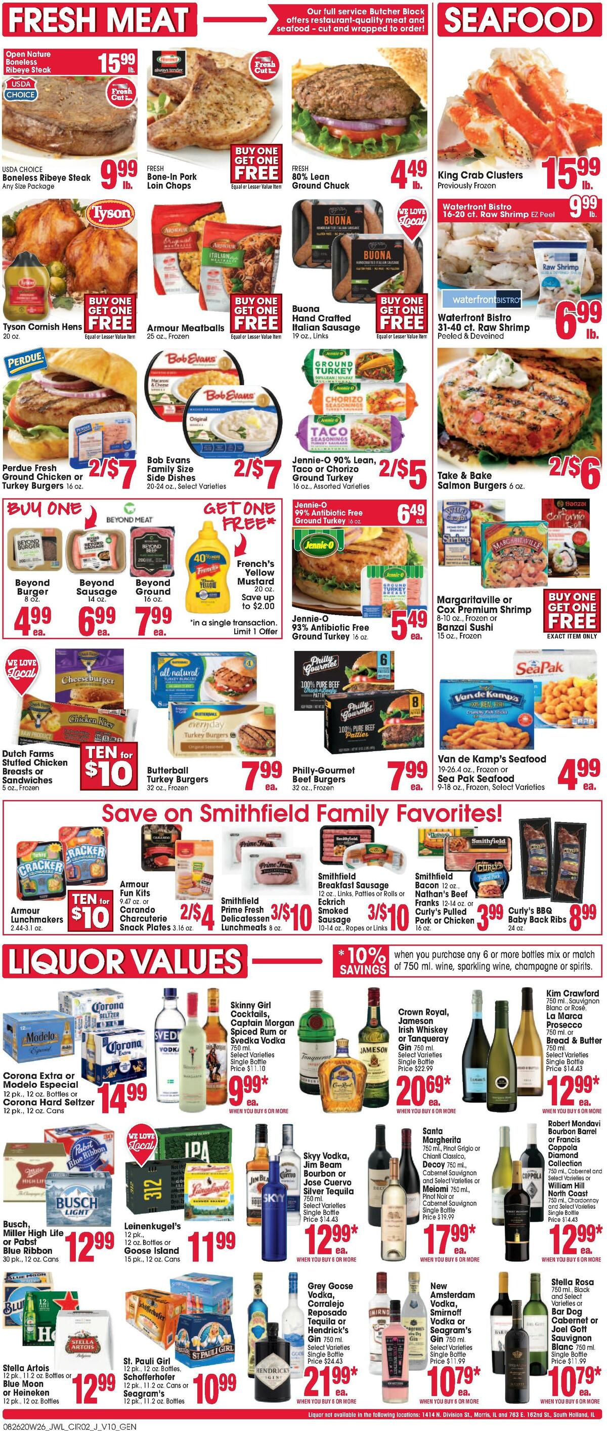 Jewel Osco Weekly Ad from August 26