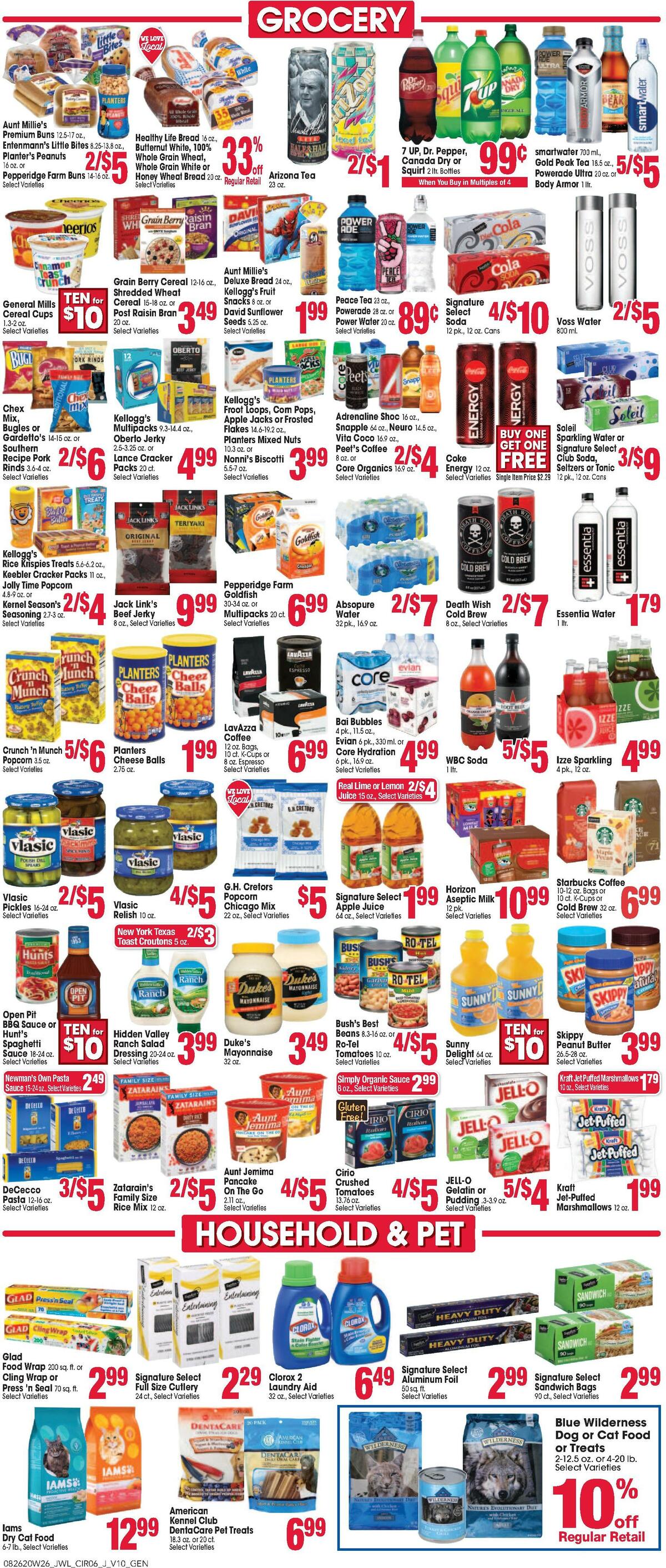 Jewel Osco Weekly Ad from August 26
