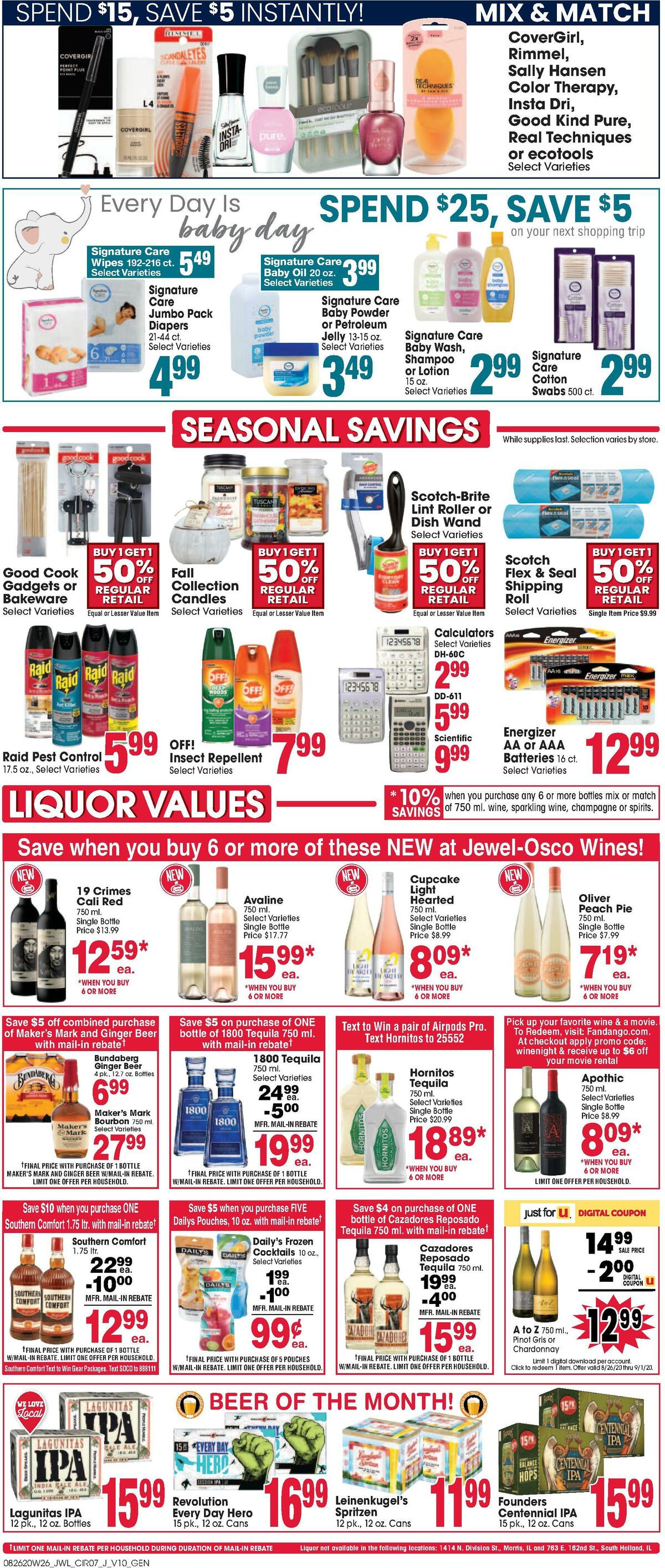 Jewel Osco Weekly Ad from August 26