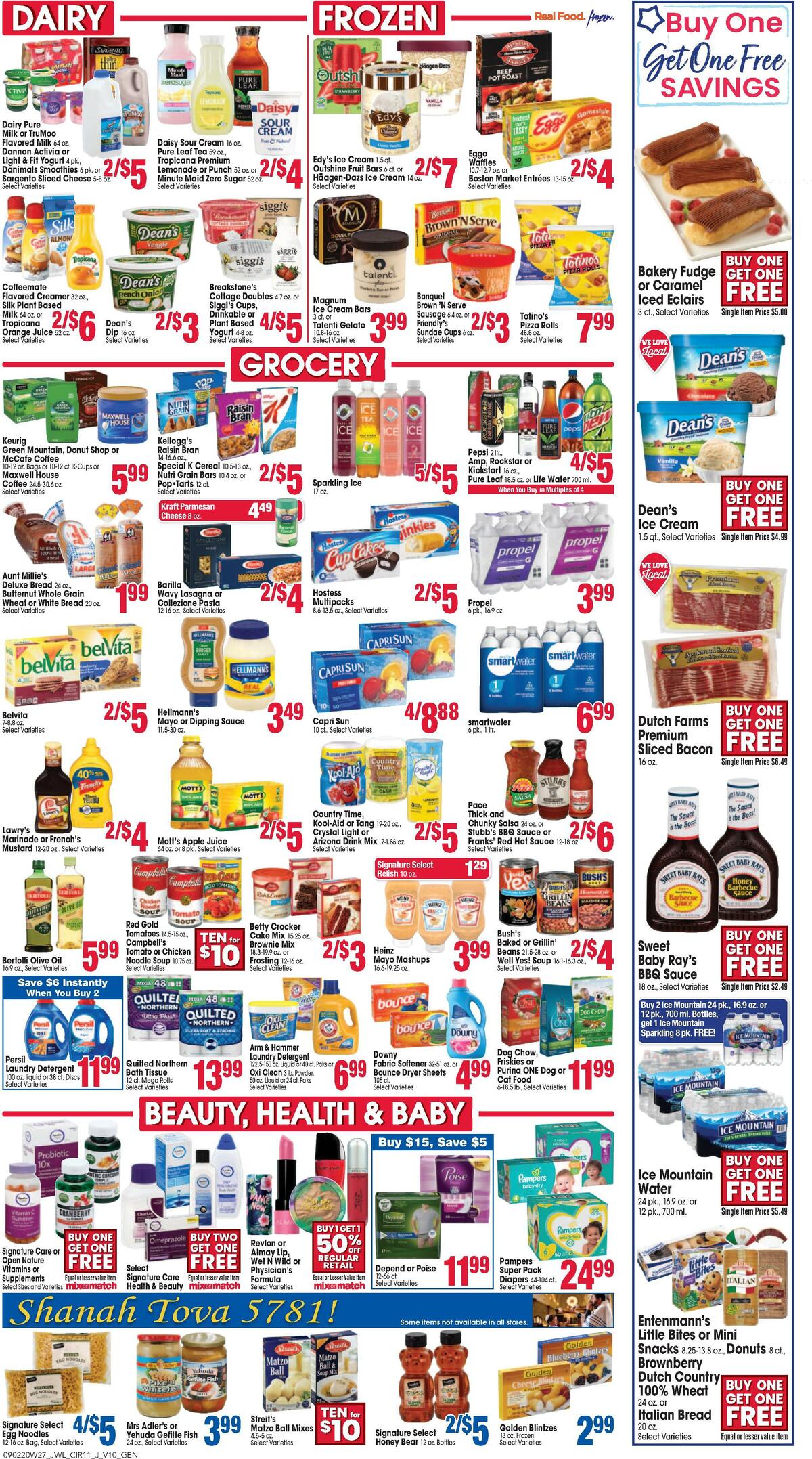 Jewel Osco Weekly Ad from September 2