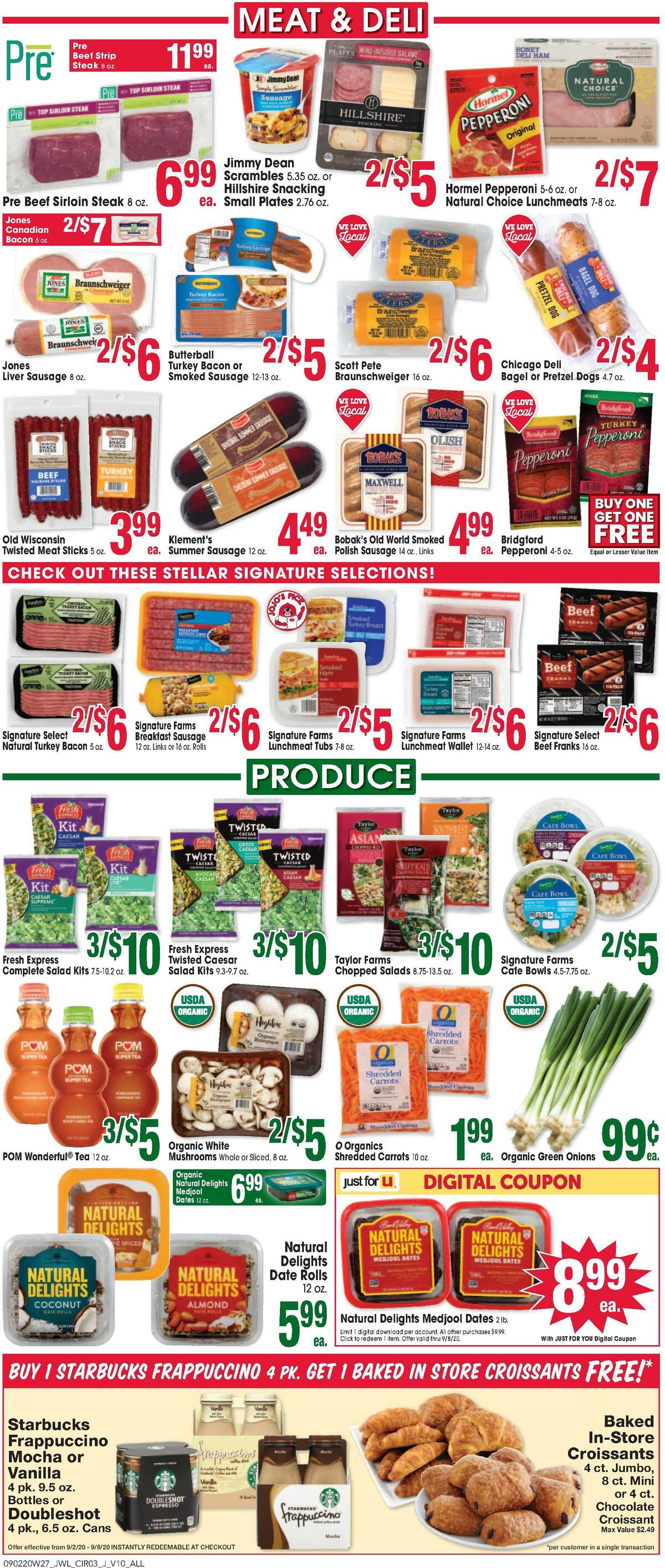 Jewel Osco Weekly Ad from September 2