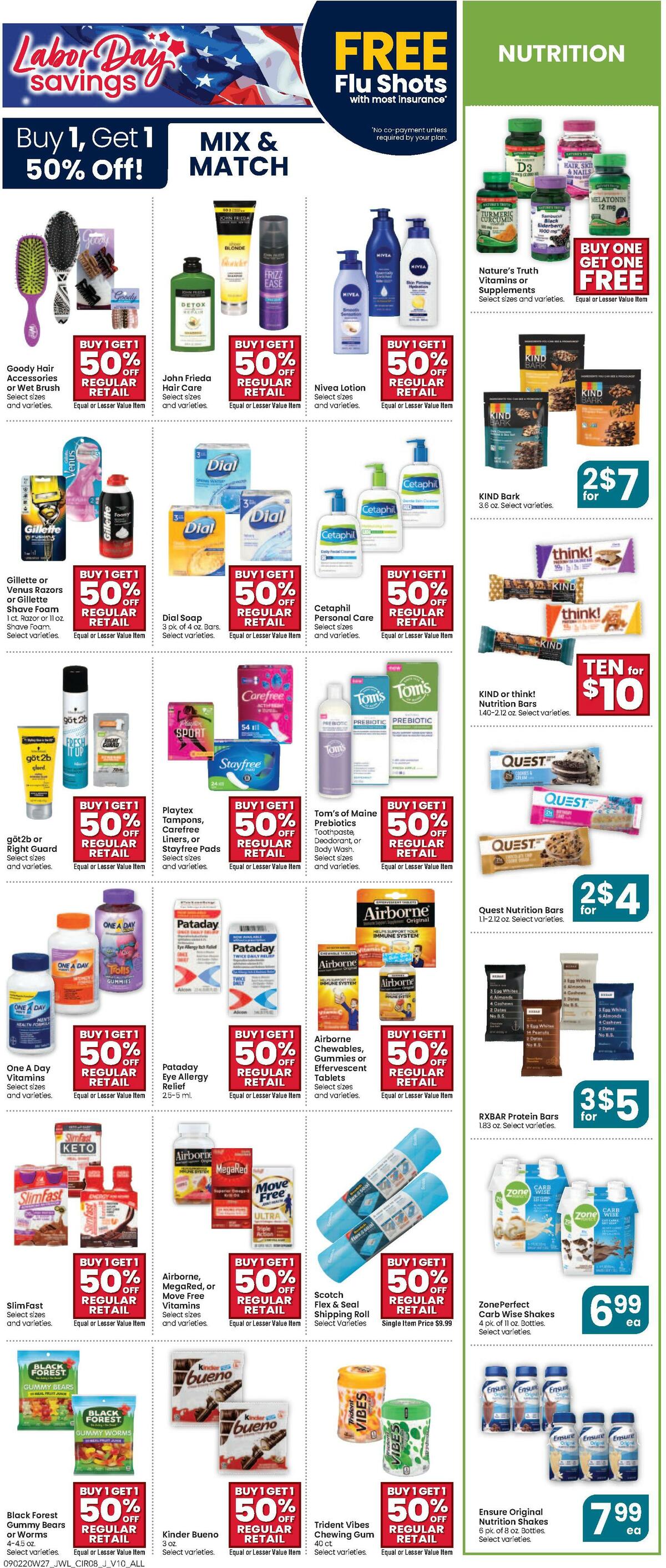 Jewel Osco Weekly Ad from September 2