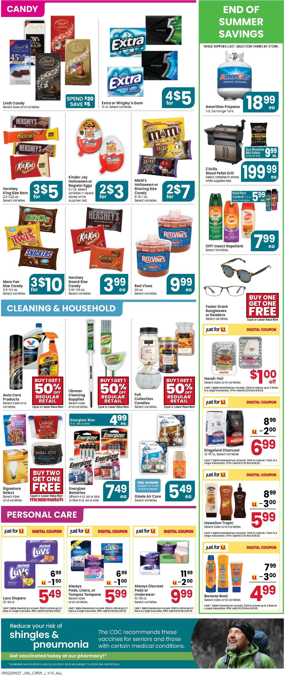 Jewel Osco Weekly Ad from September 2