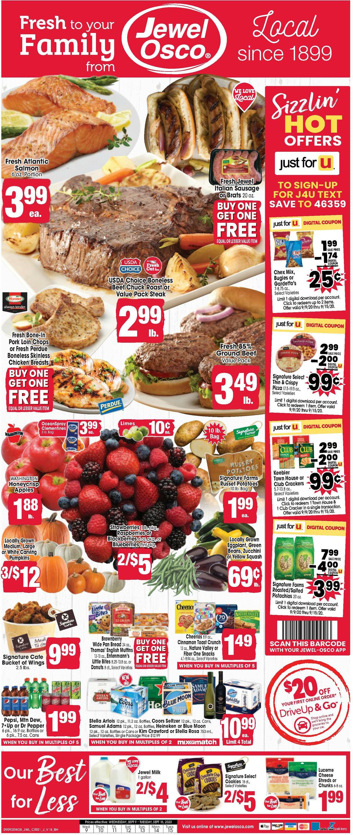 Jewel Osco Weekly Ad from September 9
