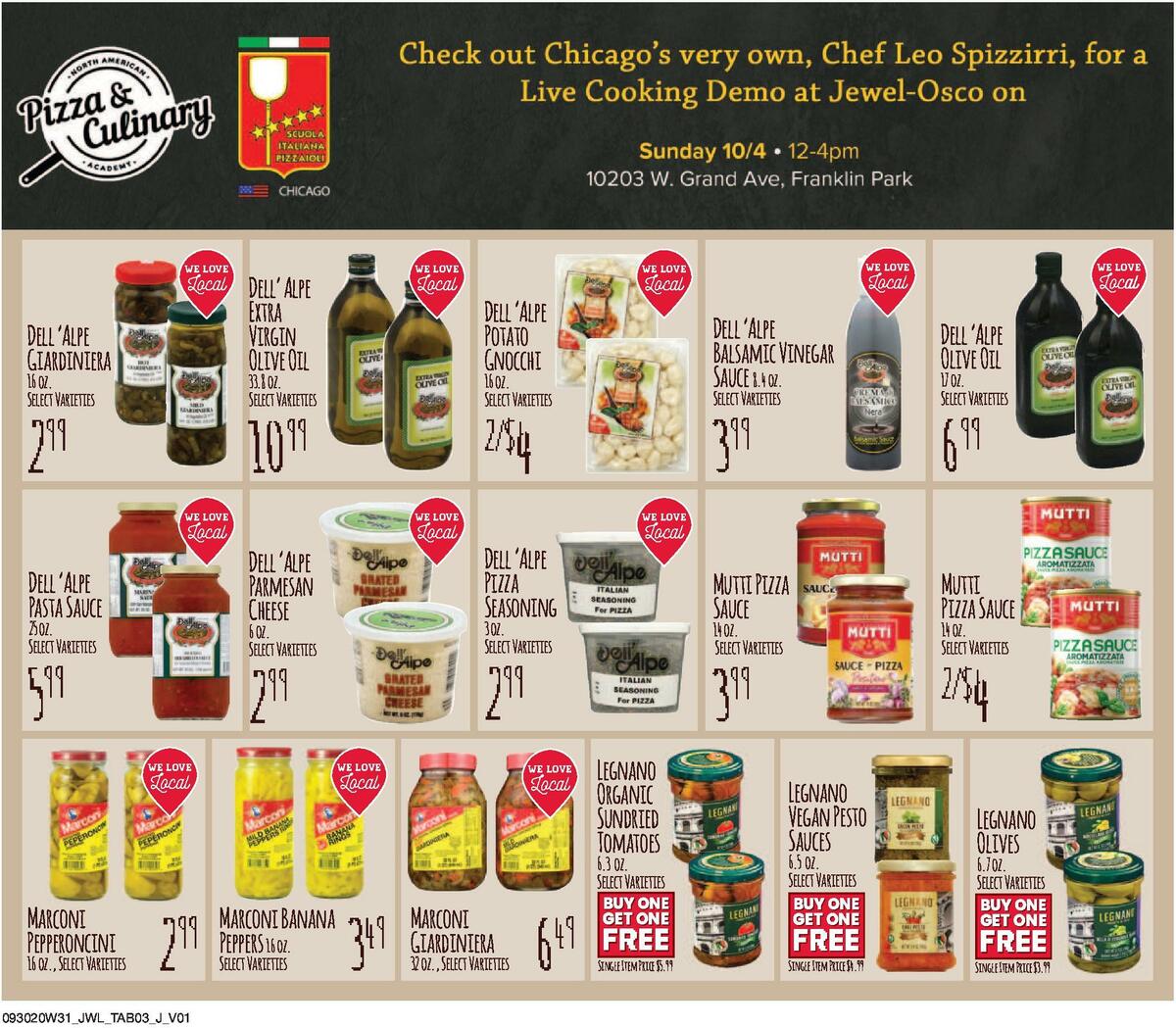 Jewel Osco Monthly Specials Weekly Ad from September 30