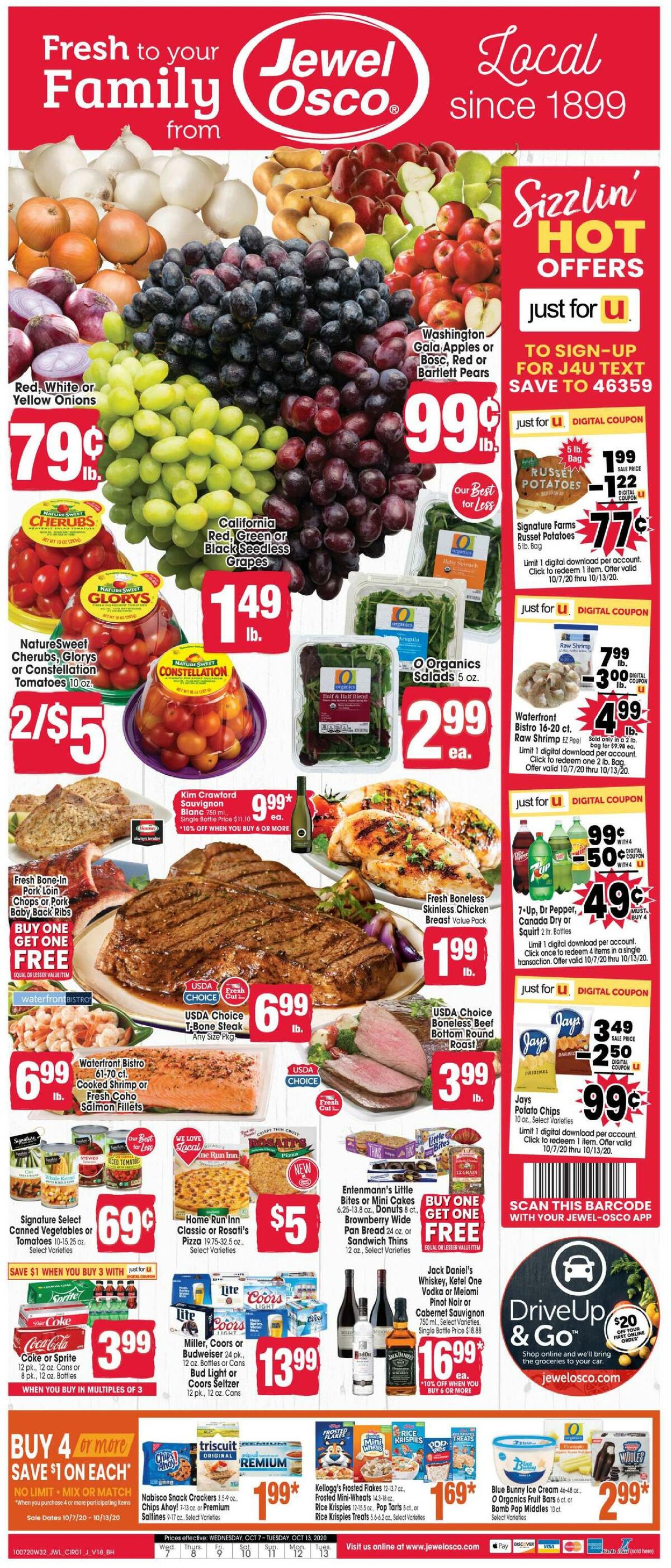 Jewel Osco Weekly Ad from October 7