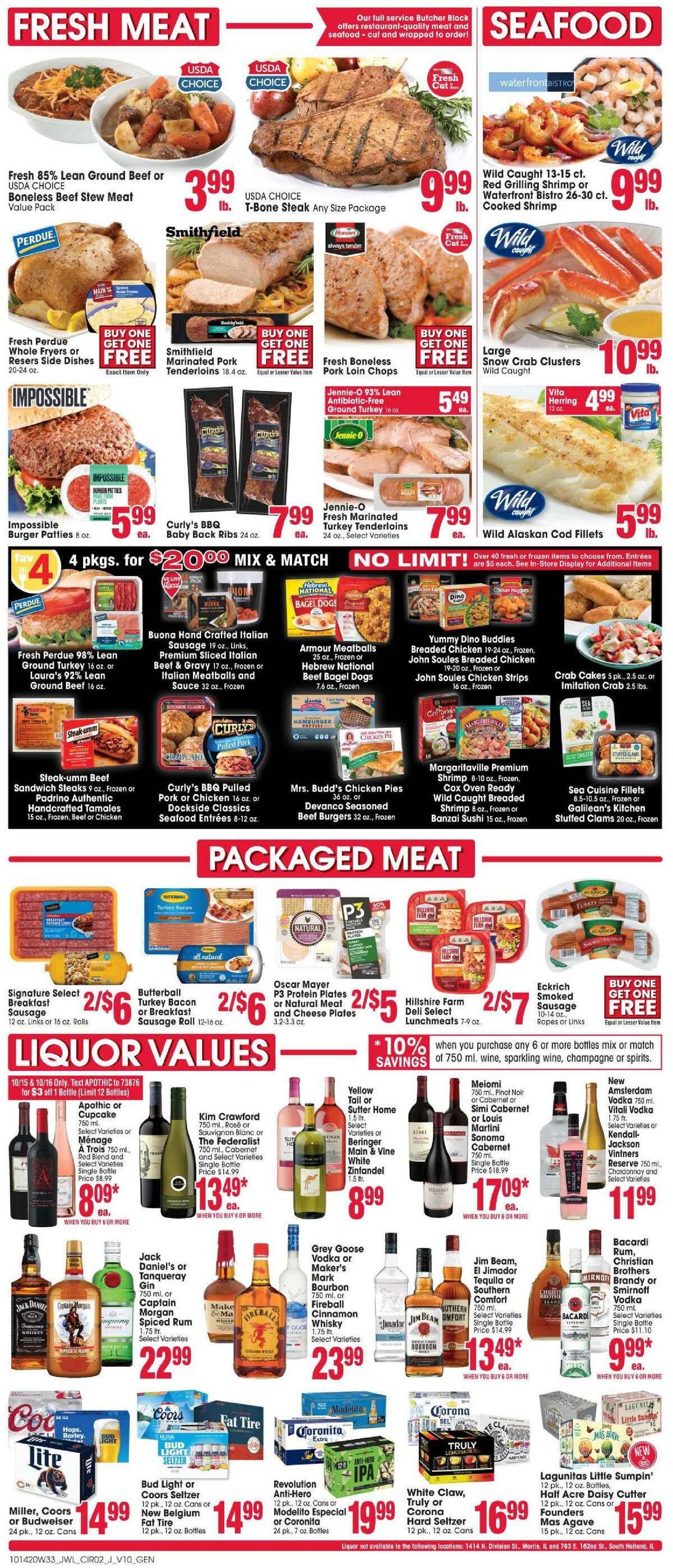 Jewel Osco Weekly Ad from October 14