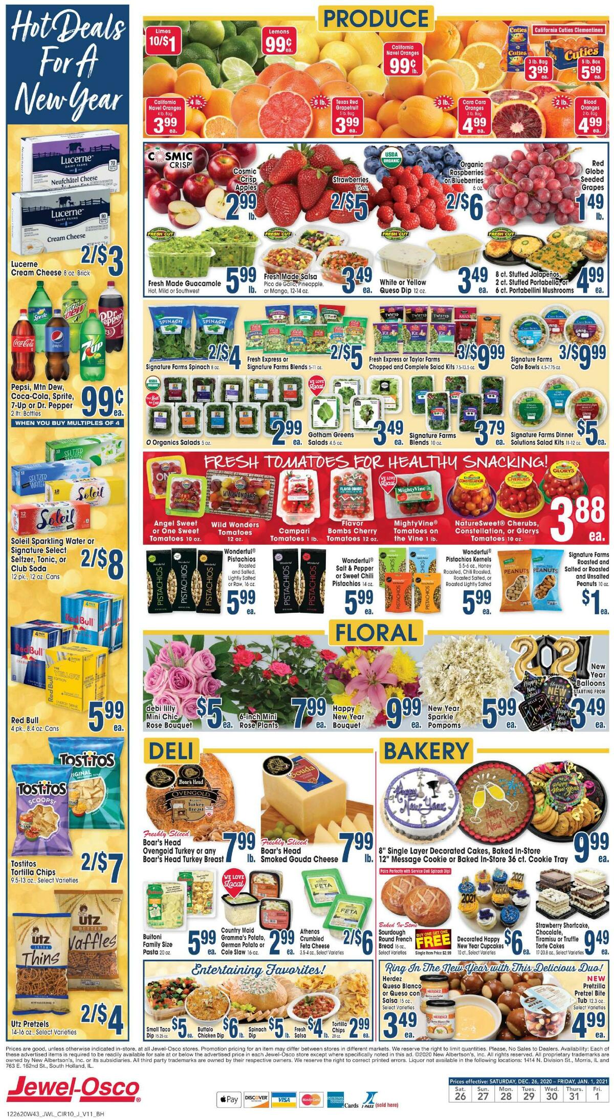 Jewel Osco Weekly Ad from December 26