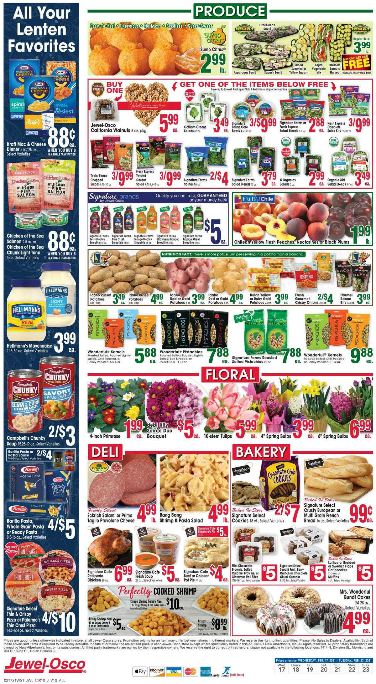 Jewel Osco Weekly Ad from February 17