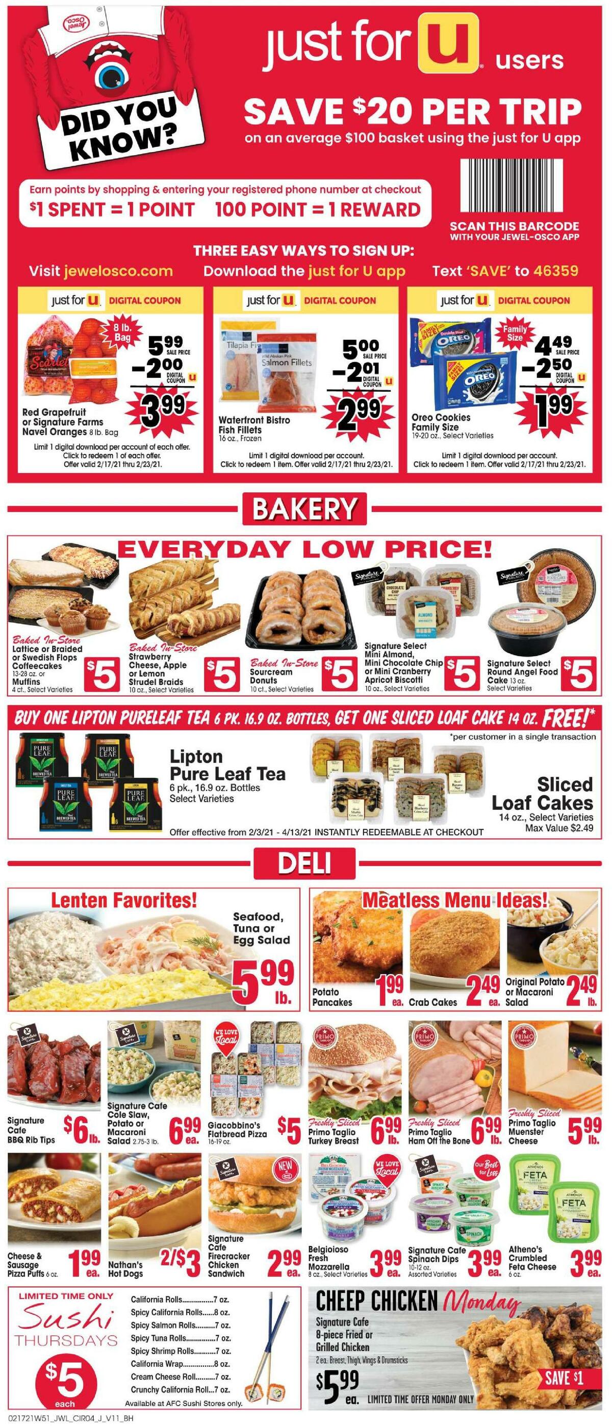 Jewel Osco Weekly Ad from February 17