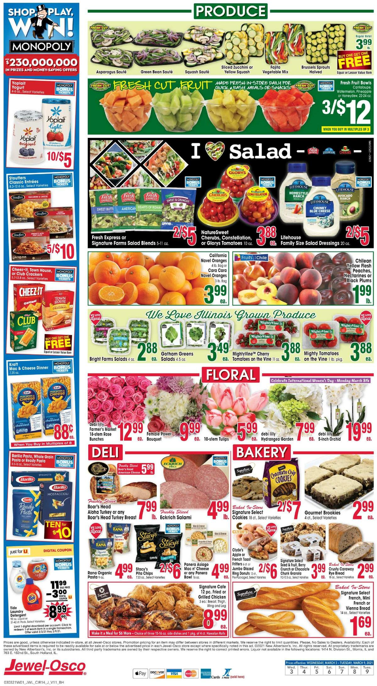 Jewel Osco Weekly Ad from March 3