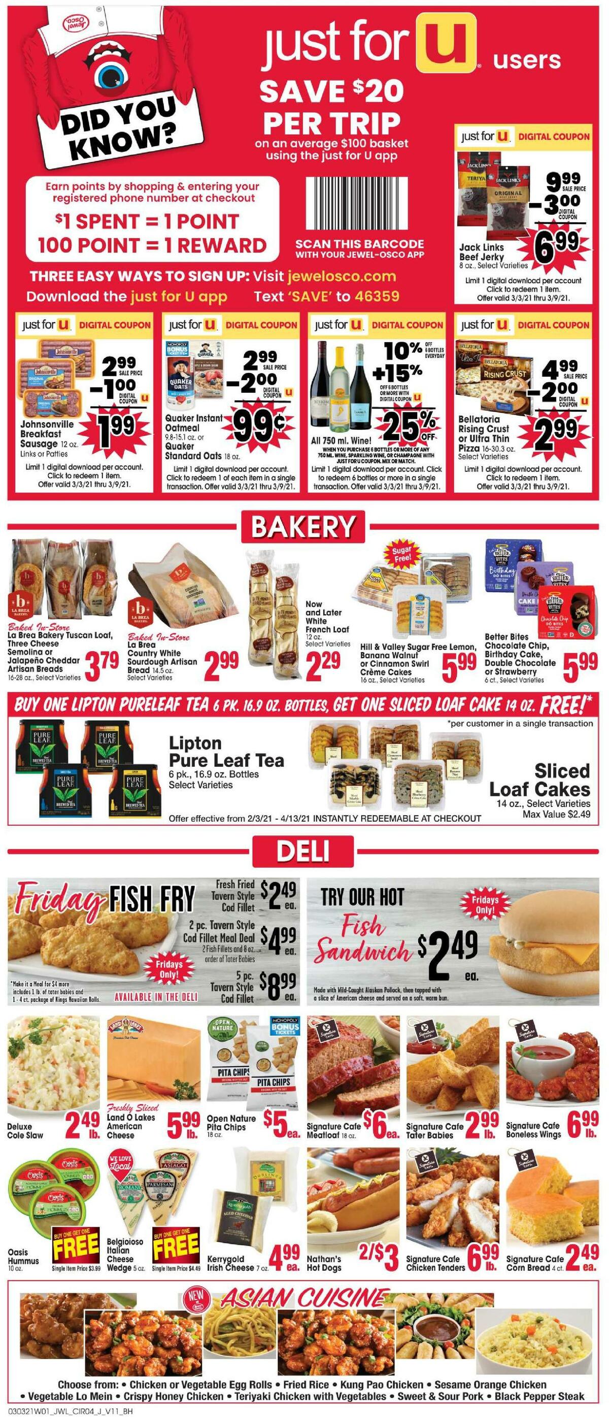 Jewel Osco Weekly Ad from March 3
