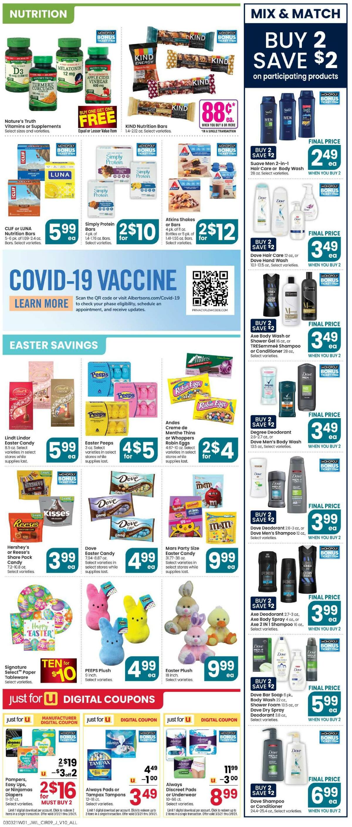 Jewel Osco Weekly Ad from March 3