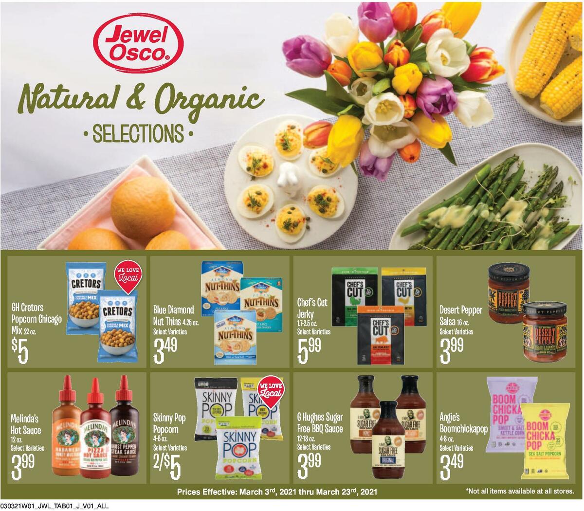 Jewel Osco Natural & Organic Weekly Ad from March 3
