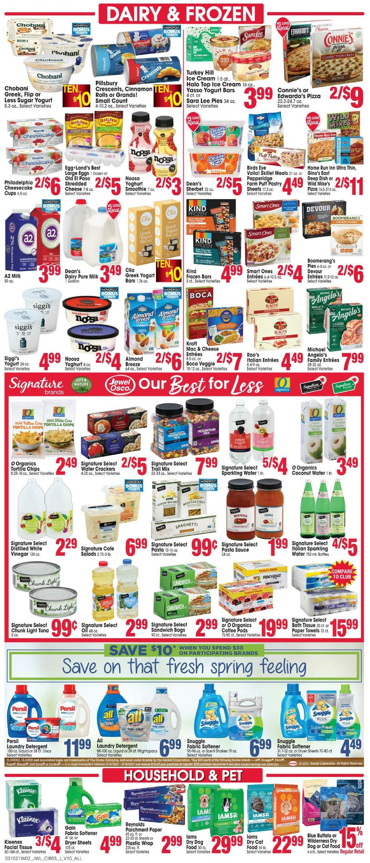 Jewel Osco Weekly Ad from March 10