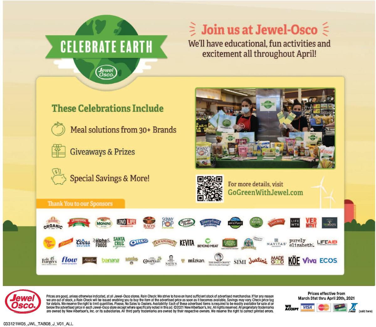 Jewel Osco Natural & Organic Weekly Ad from March 31