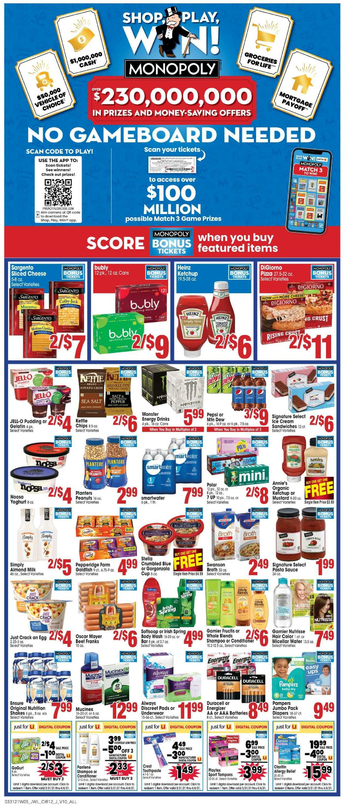 Jewel Osco Weekly Ad from March 31