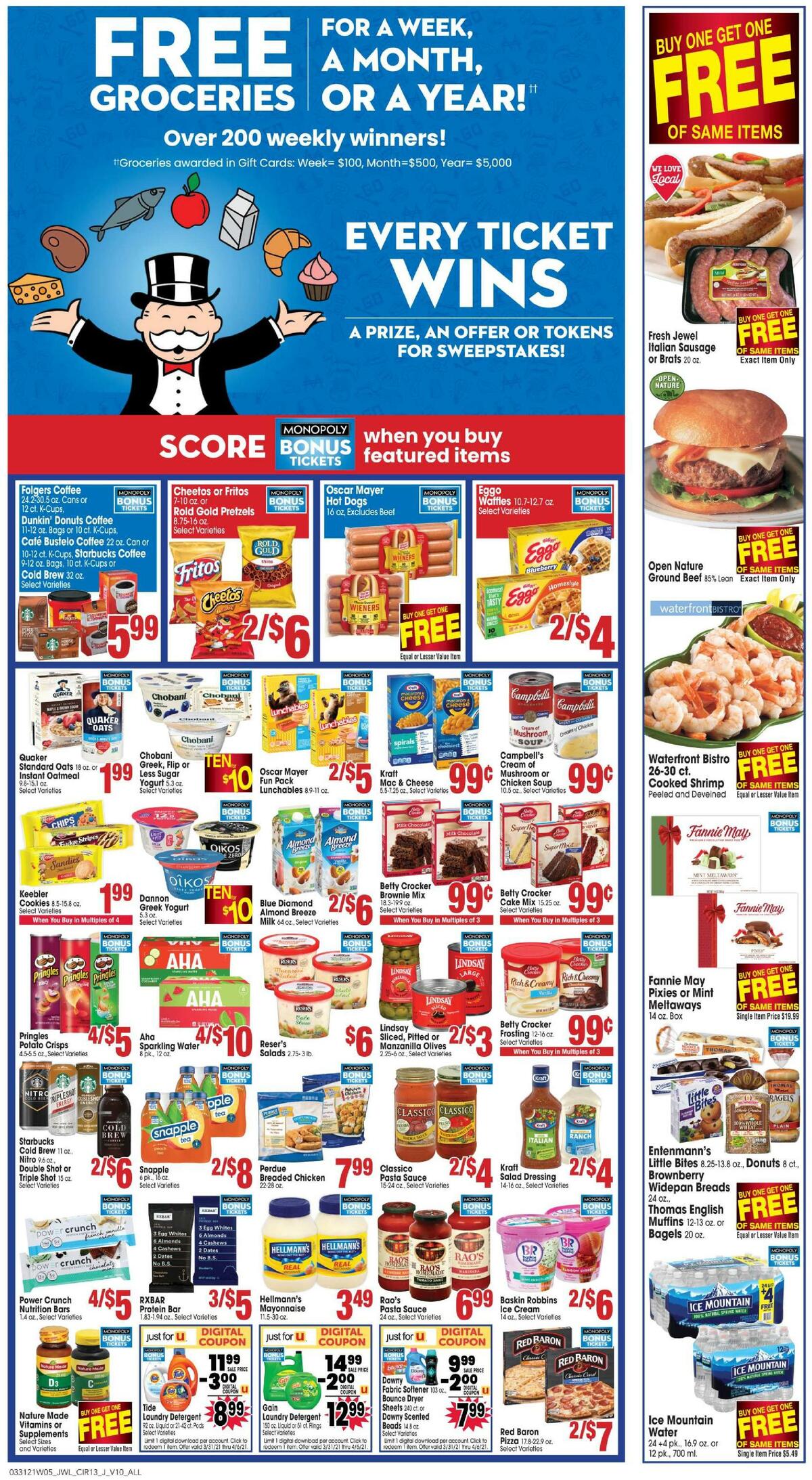 Jewel Osco Weekly Ad from March 31