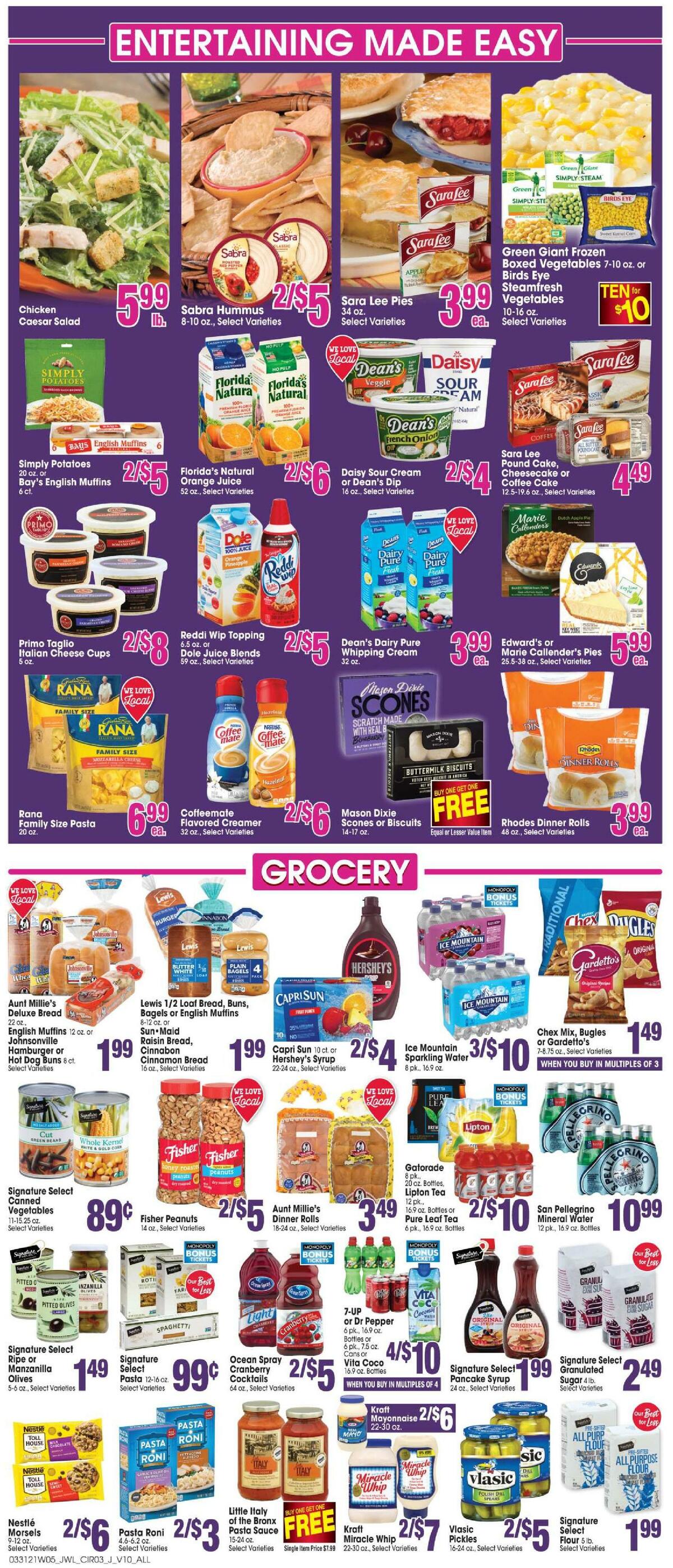 Jewel Osco Weekly Ad from March 31