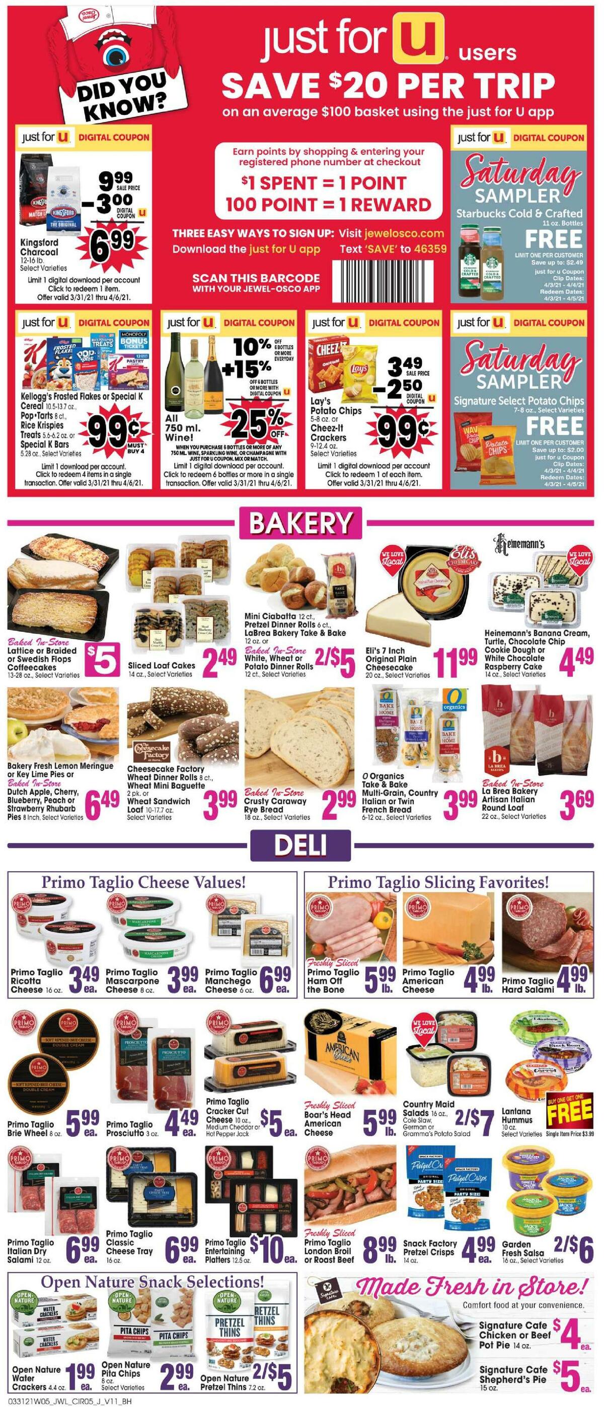 Jewel Osco Weekly Ad from March 31